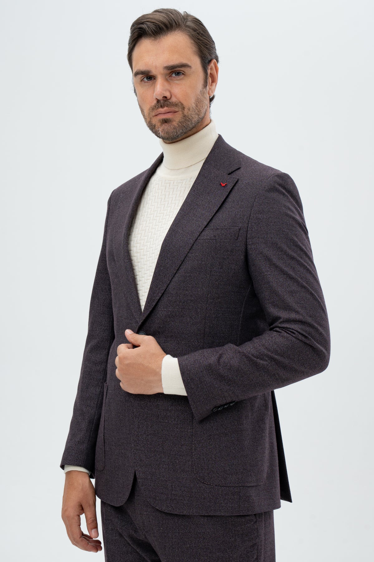 COSTUM SLIM FIT D'S DAMAT - Bordo