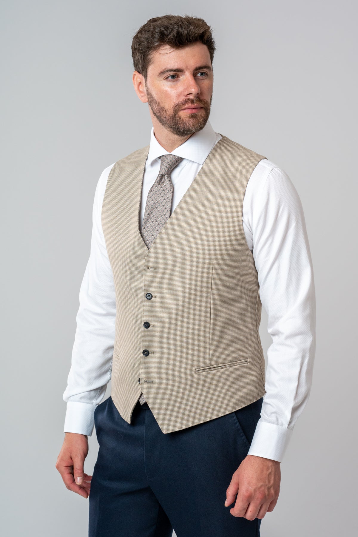 COSTUM CU VESTA SLIM FIT D'S DAMAT - Bordo