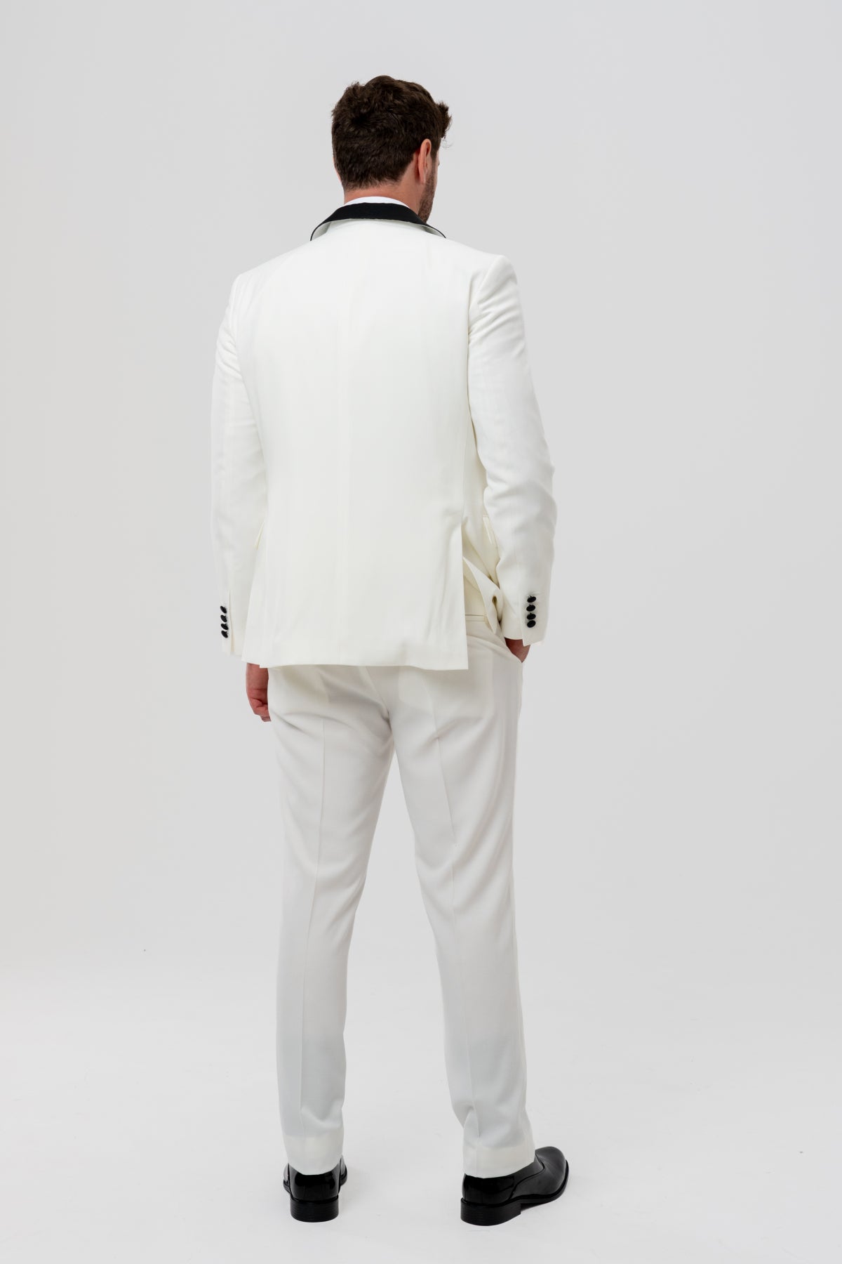COSTUM CU VESTA SLIM FIT D'S DAMAT - Ecru