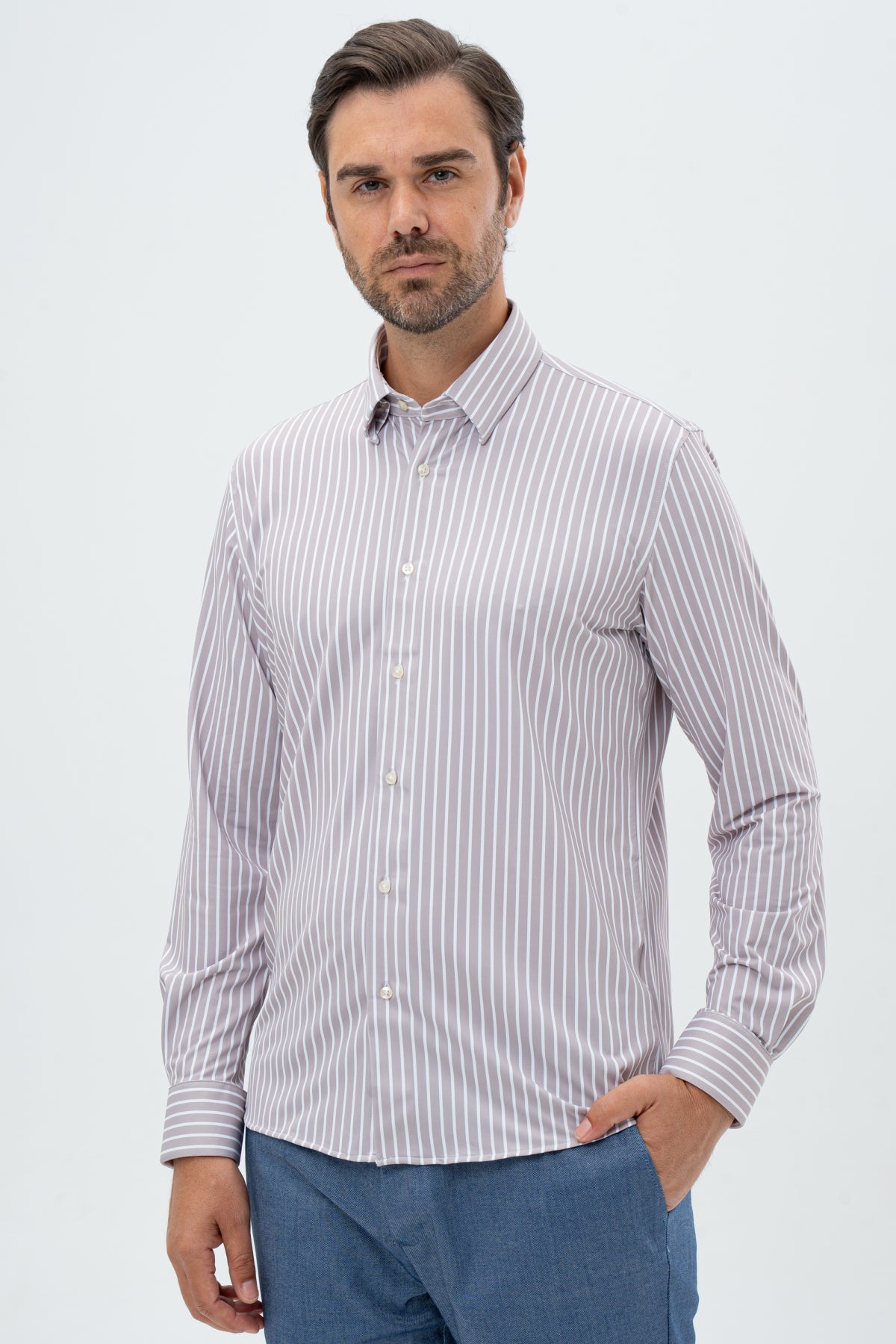 CAMASA SLIM FIT D'S DAMAT - Bej