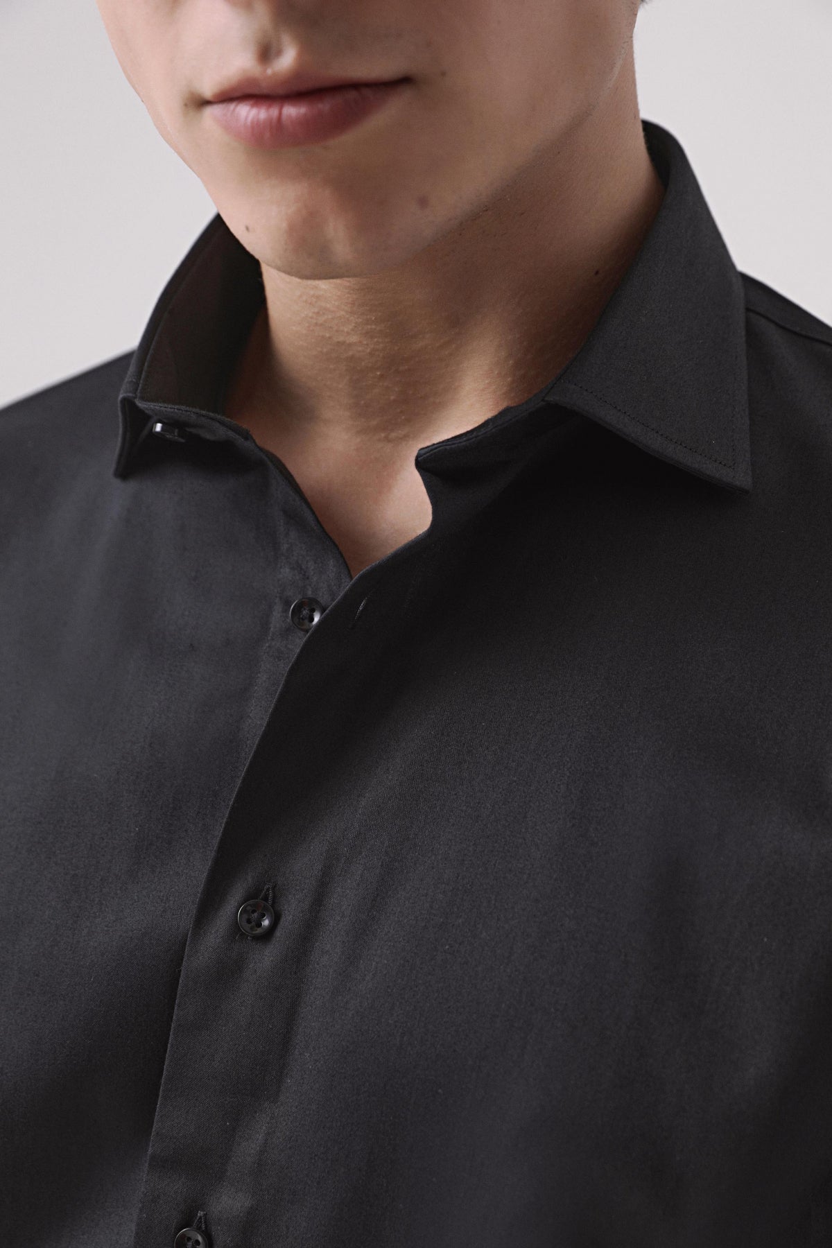 CAMASA D'S DAMAT SLIM FIT - Negru