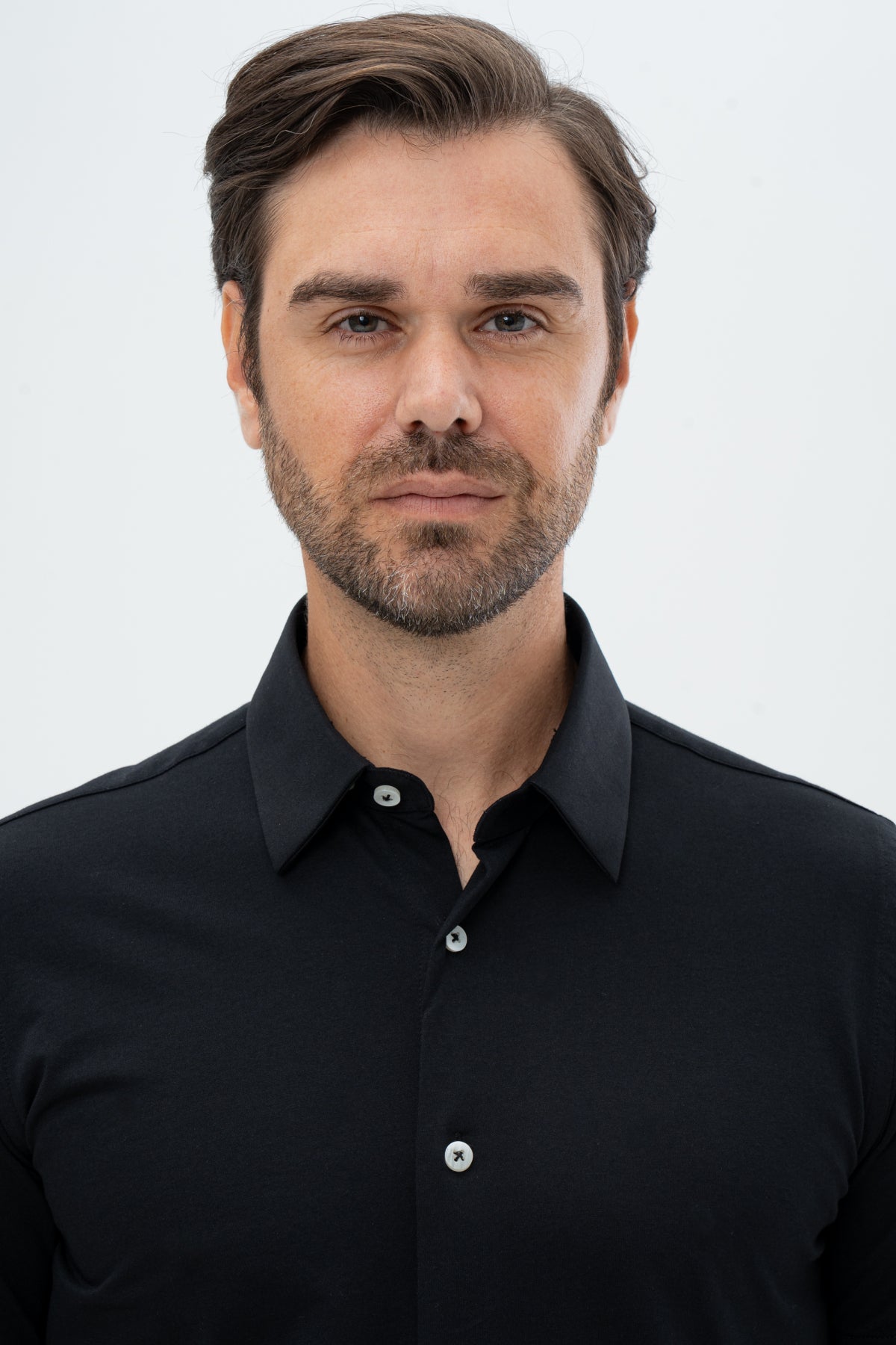 CAMASA SLIM FIT D'S DAMAT - Negru