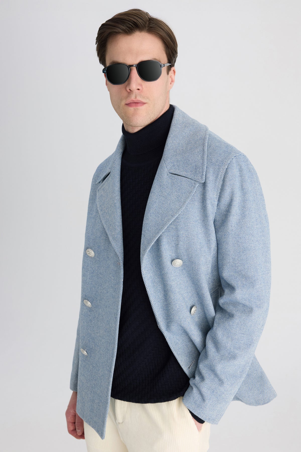 PALTON SLIM FIT D'S DAMAT - Bleu