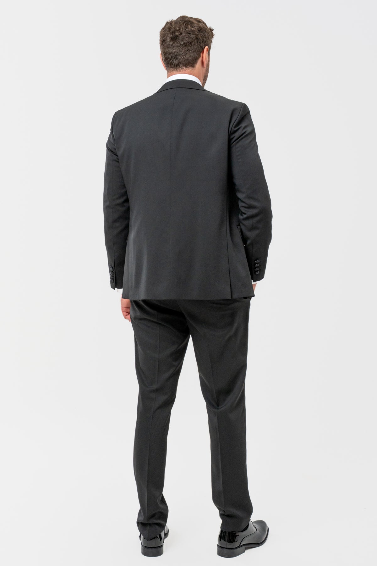 COSTUM CU VESTA SLIM FIT D'S DAMAT - Negru