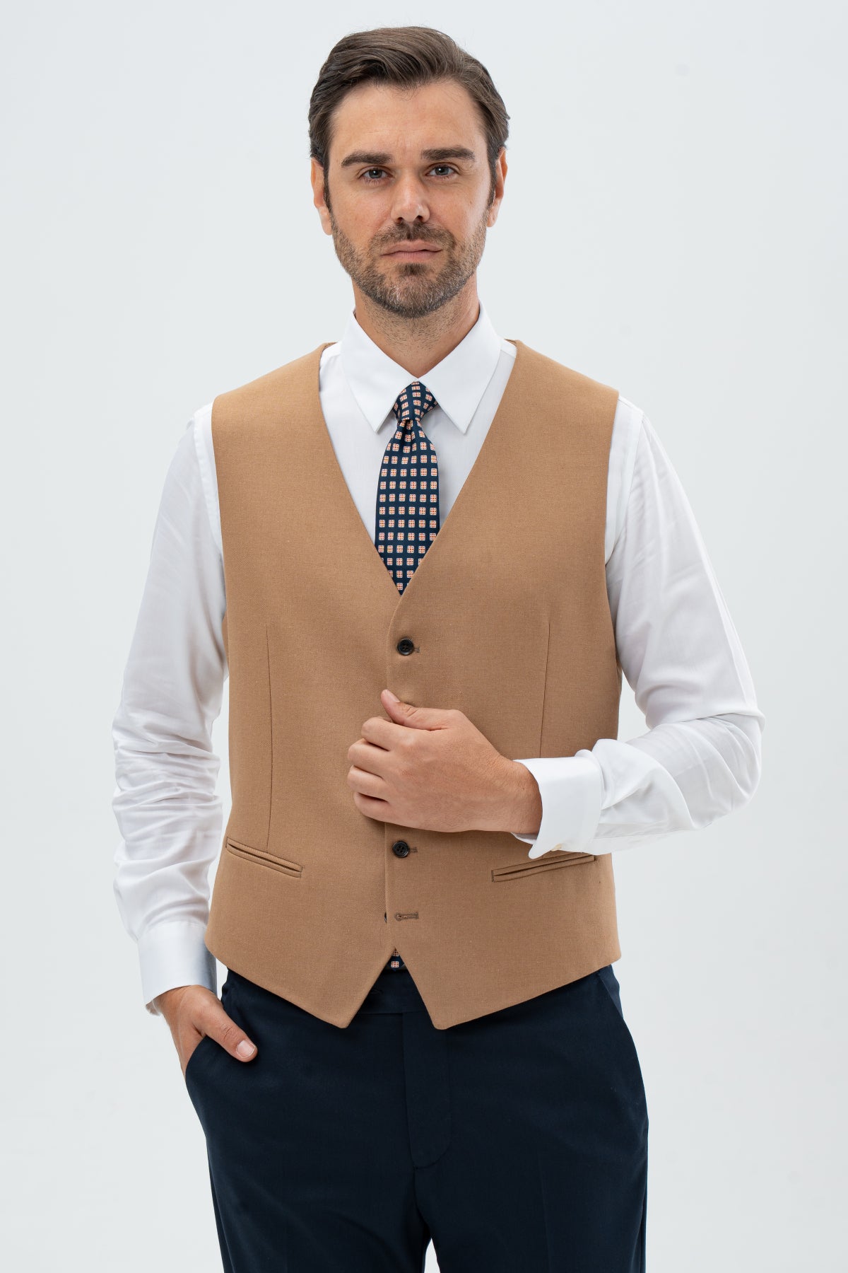 COSTUM CU VESTA SLIM FIT D'S DAMAT - Verde