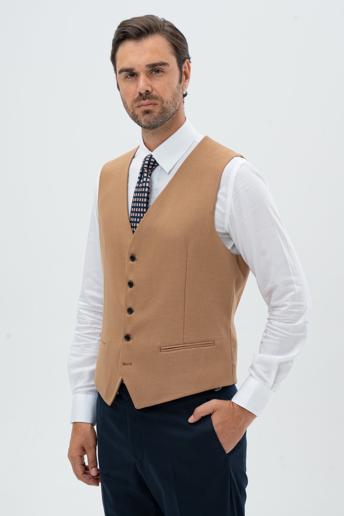 COSTUM CU VESTA SLIM FIT D'S DAMAT - Verde