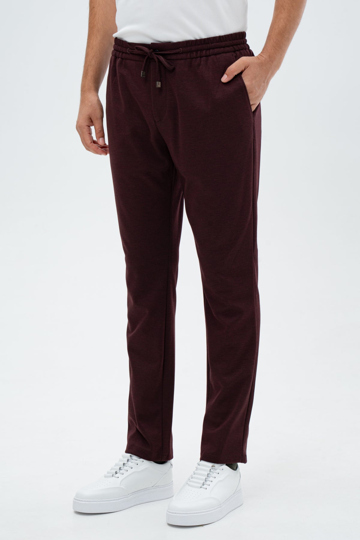 PANTALONI CASUAL JOGGER D'S DAMAT - Bordo