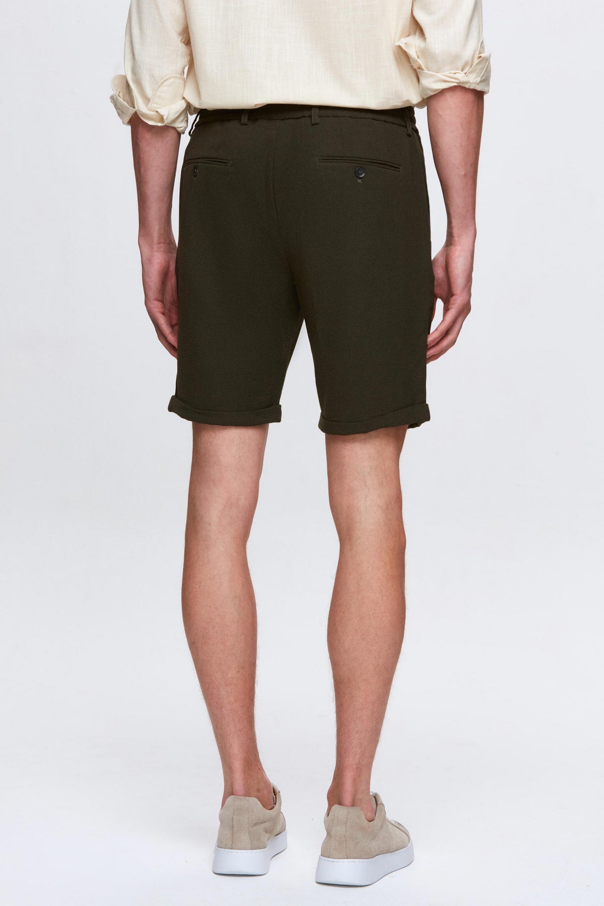 PANTALONI SCURTI D'S DAMAT - Kaki