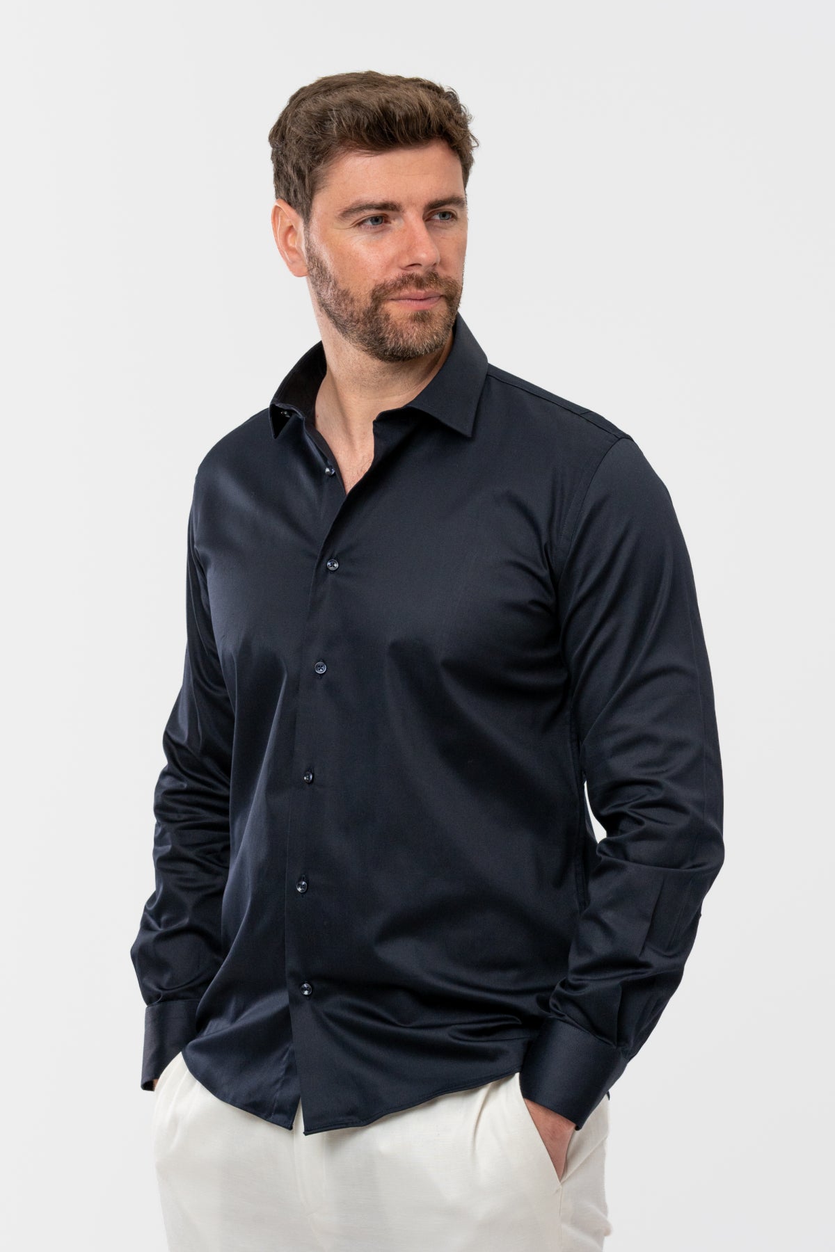 CAMASA D'S DAMAT SLIM FIT - Bleumarin