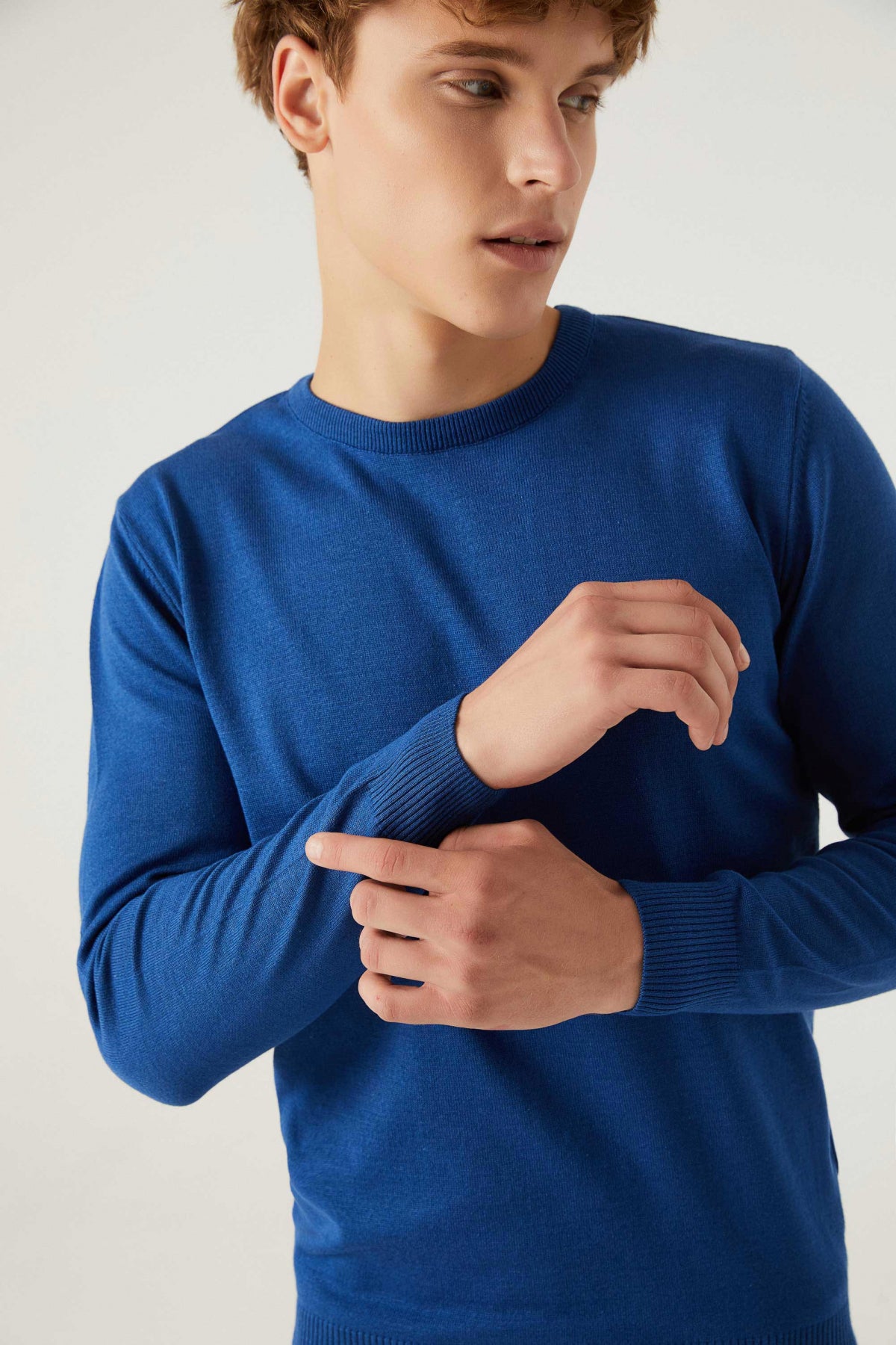 PULOVER REGULAR FIT D'S DAMAT - Bleu