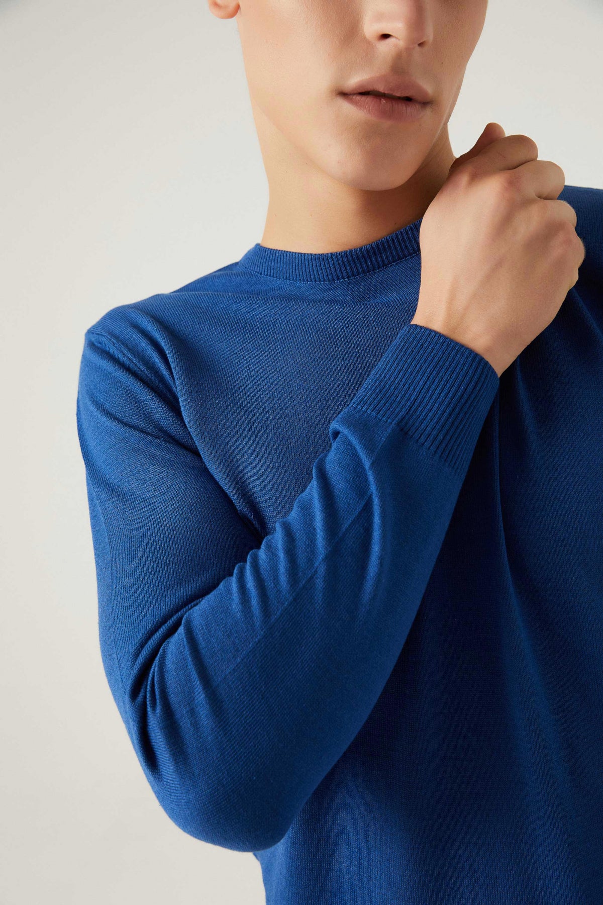 PULOVER REGULAR FIT D'S DAMAT - Bleu