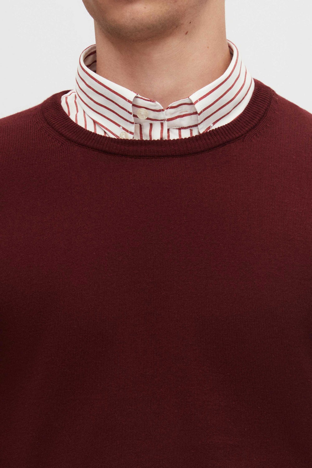 PULOVER REGULAR FIT D'S DAMAT - Bordo