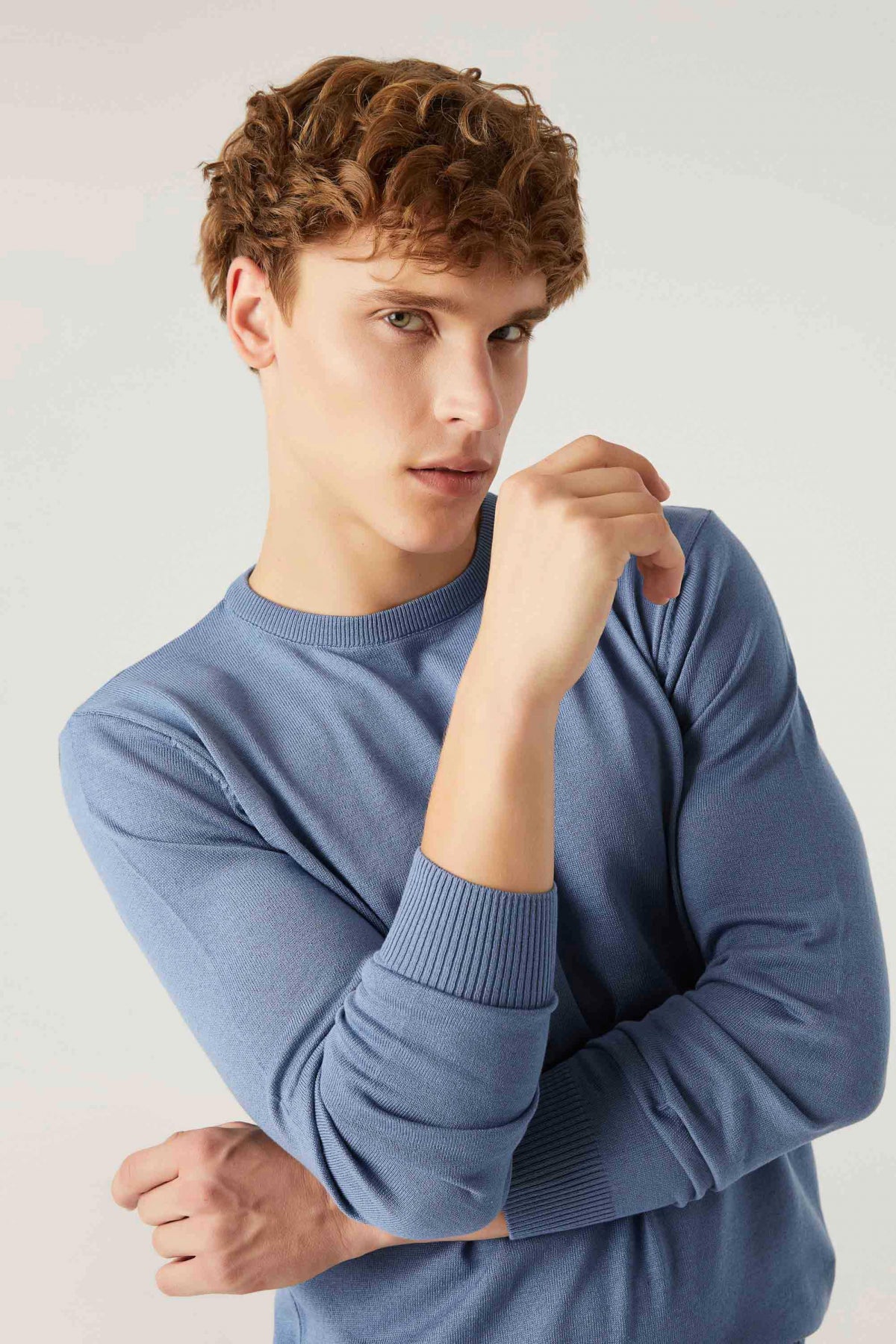PULOVER REGULAR FIT D'S DAMAT - Albastru Închis