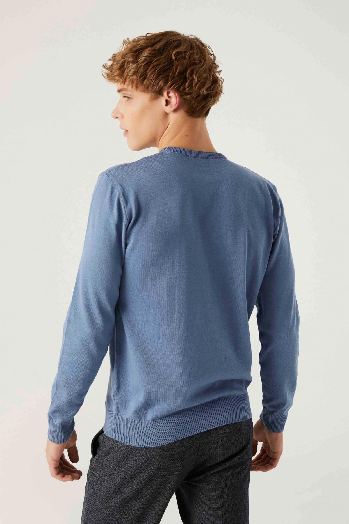 PULOVER REGULAR FIT D'S DAMAT - Albastru Închis
