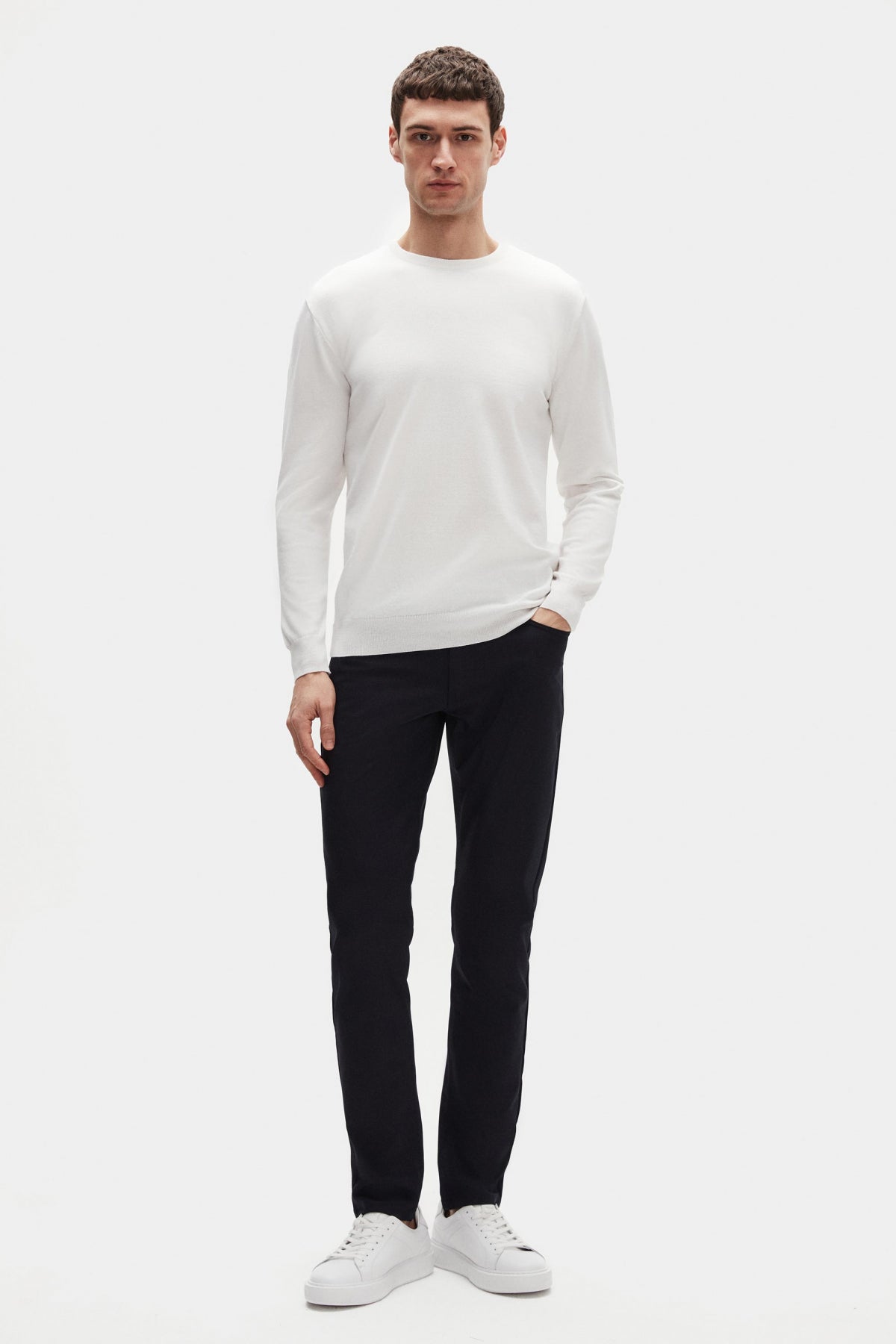 PULOVER REGULAR FIT D'S DAMAT - Ecru