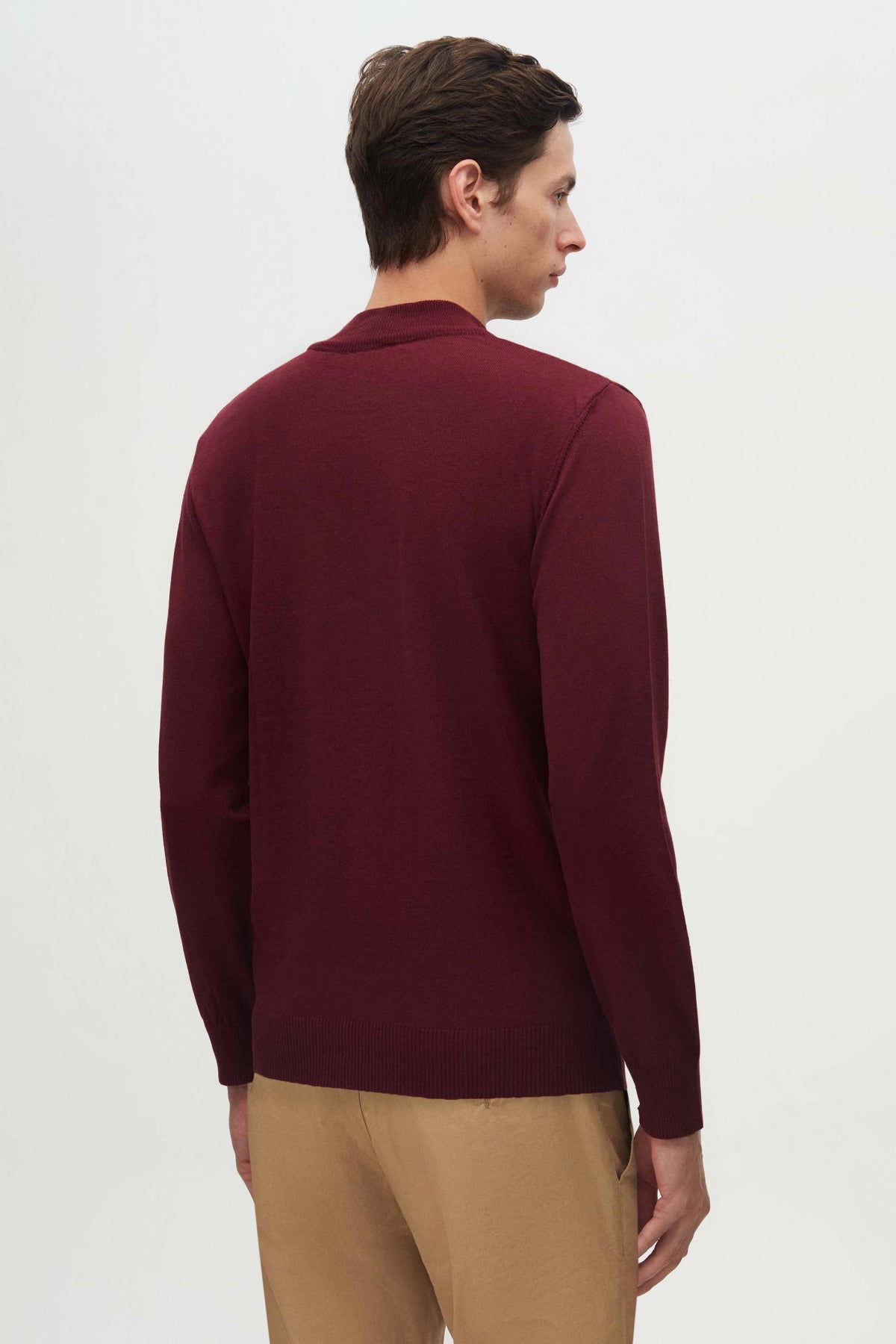 PULOVER REGULAR FIT D'S DAMAT - Bordo