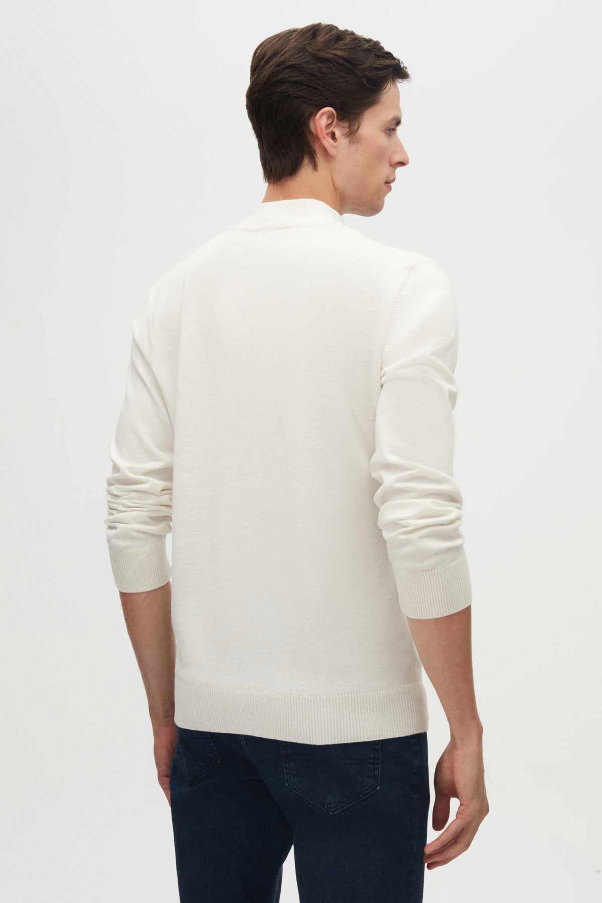 PULOVER REGULAR FIT D'S DAMAT - Ecru
