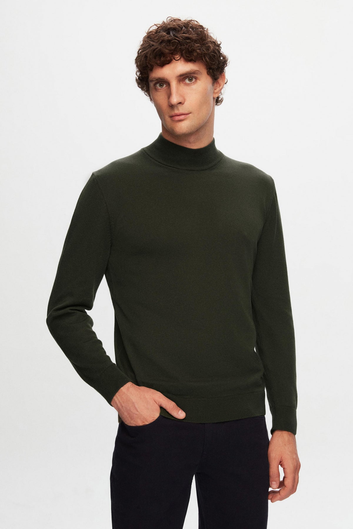 PULOVER REGULAR FIT D'S DAMAT - Kaki