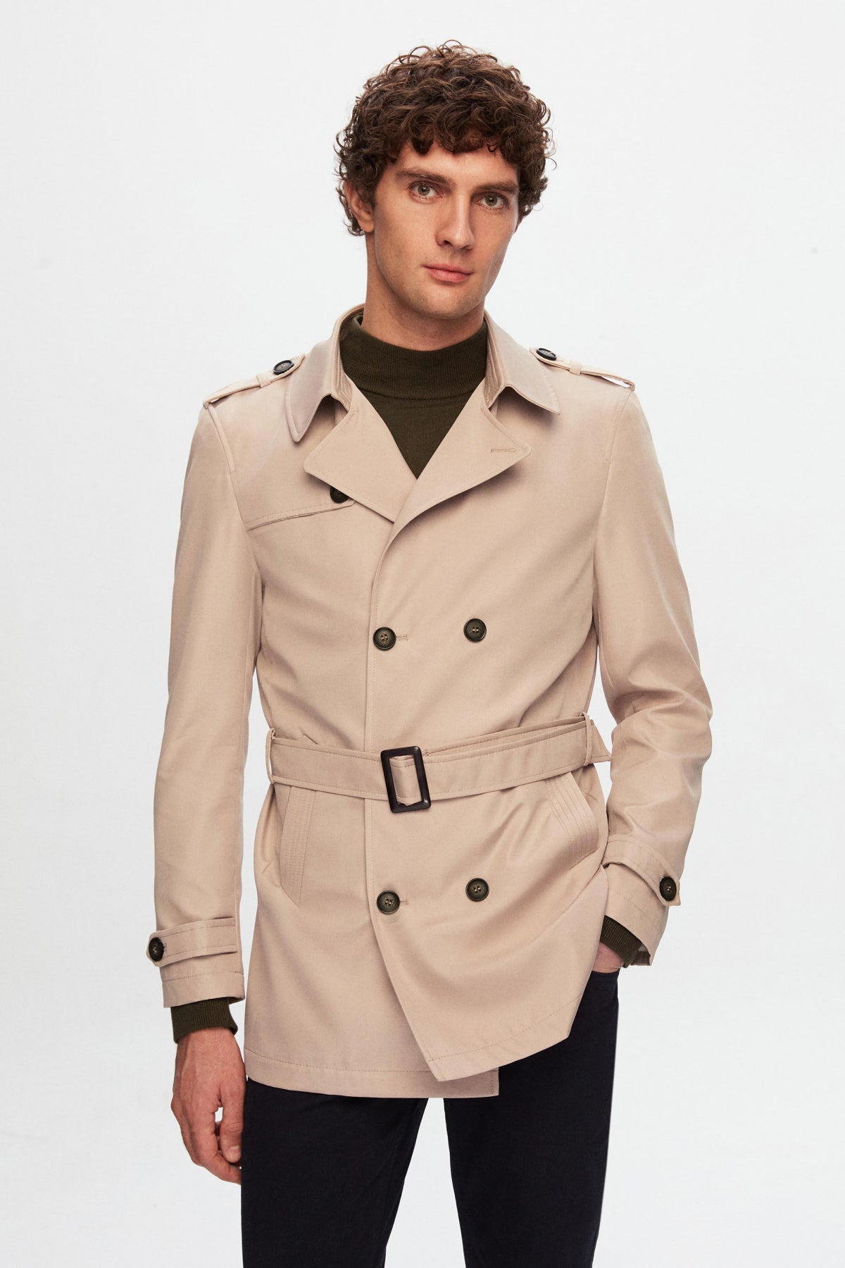 TRENCI REGULAR FIT D'S DAMAT - Bej