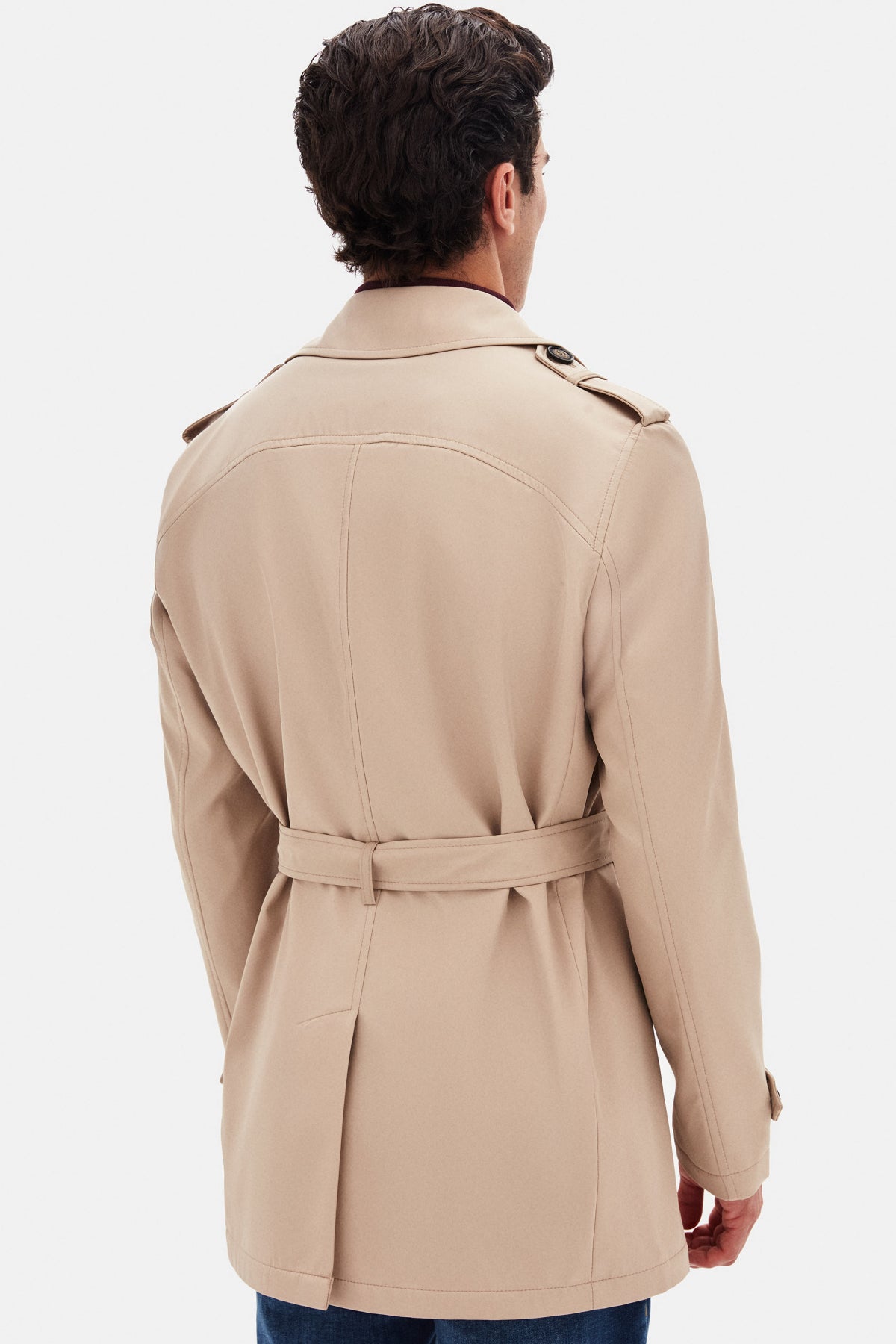 TRENCI REGULAR FIT D'S DAMAT - Bej Închis