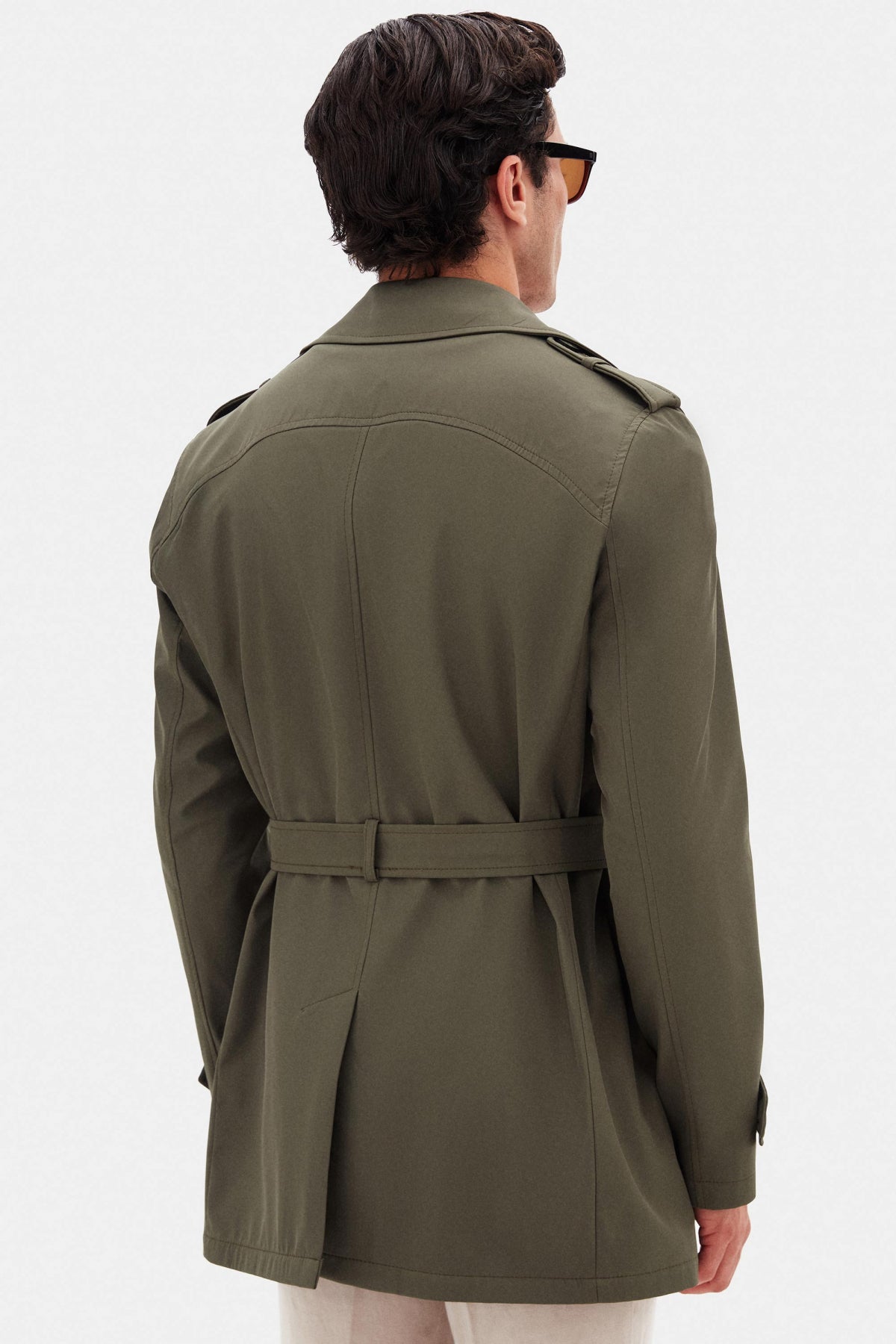 TRENCI REGULAR FIT D'S DAMAT - Kaki Închis