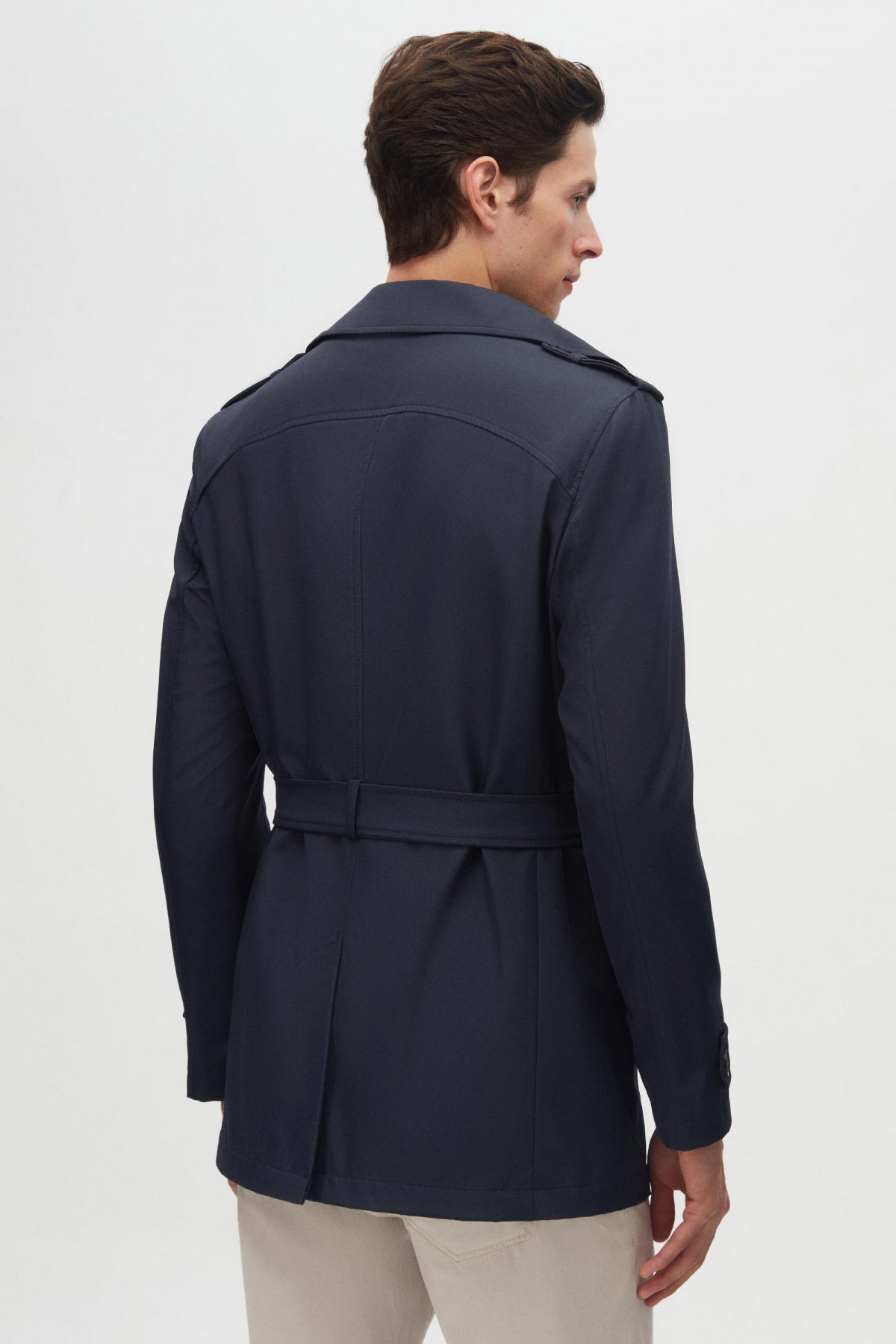 TRENCI REGULAR FIT D'S DAMAT - Bleumarin