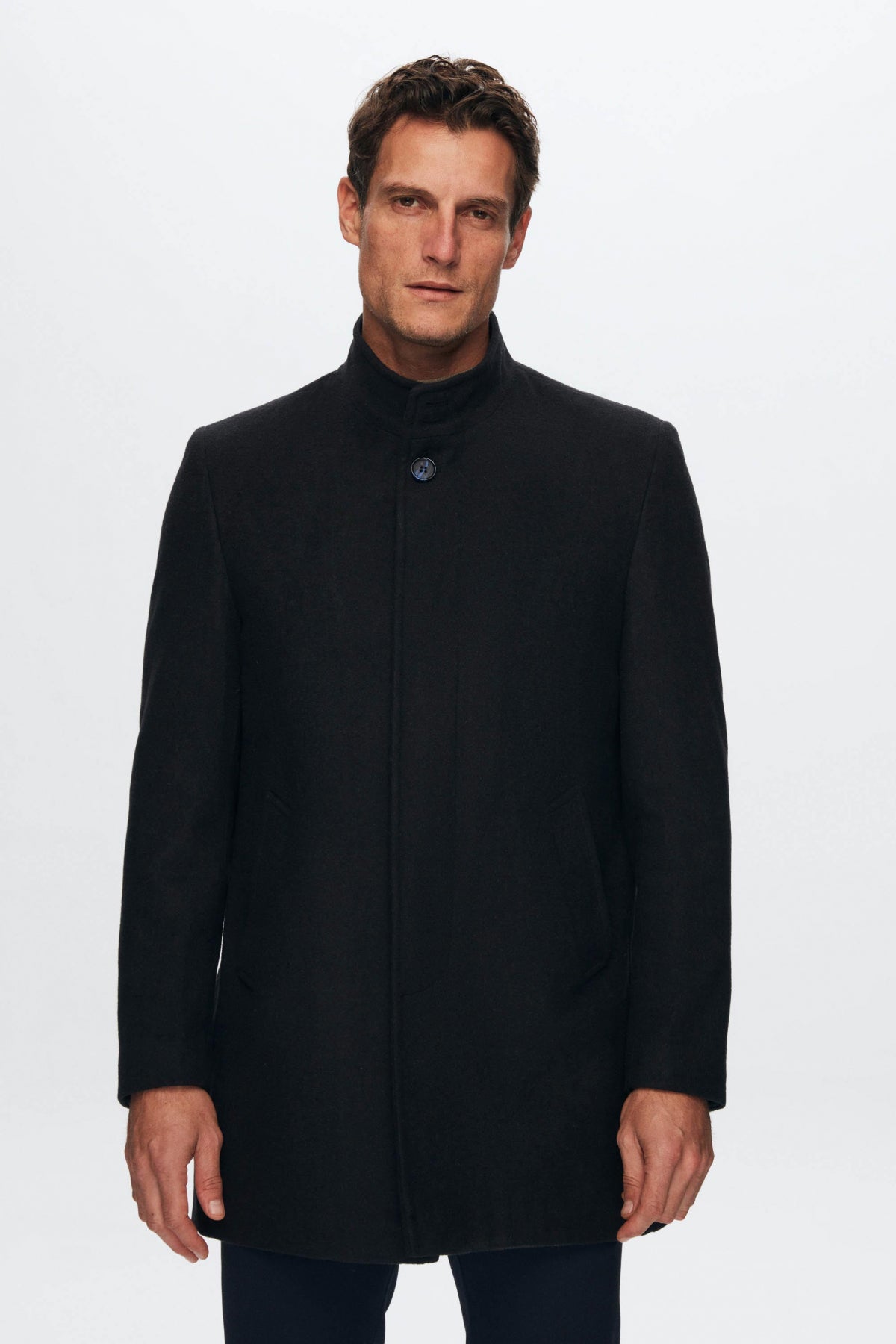 PALTON LANA REGULAR FIT D'S DAMAT - Bleumarin