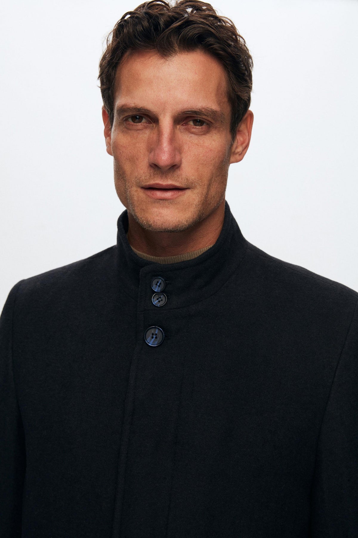 PALTON LANA REGULAR FIT D'S DAMAT - Bleumarin