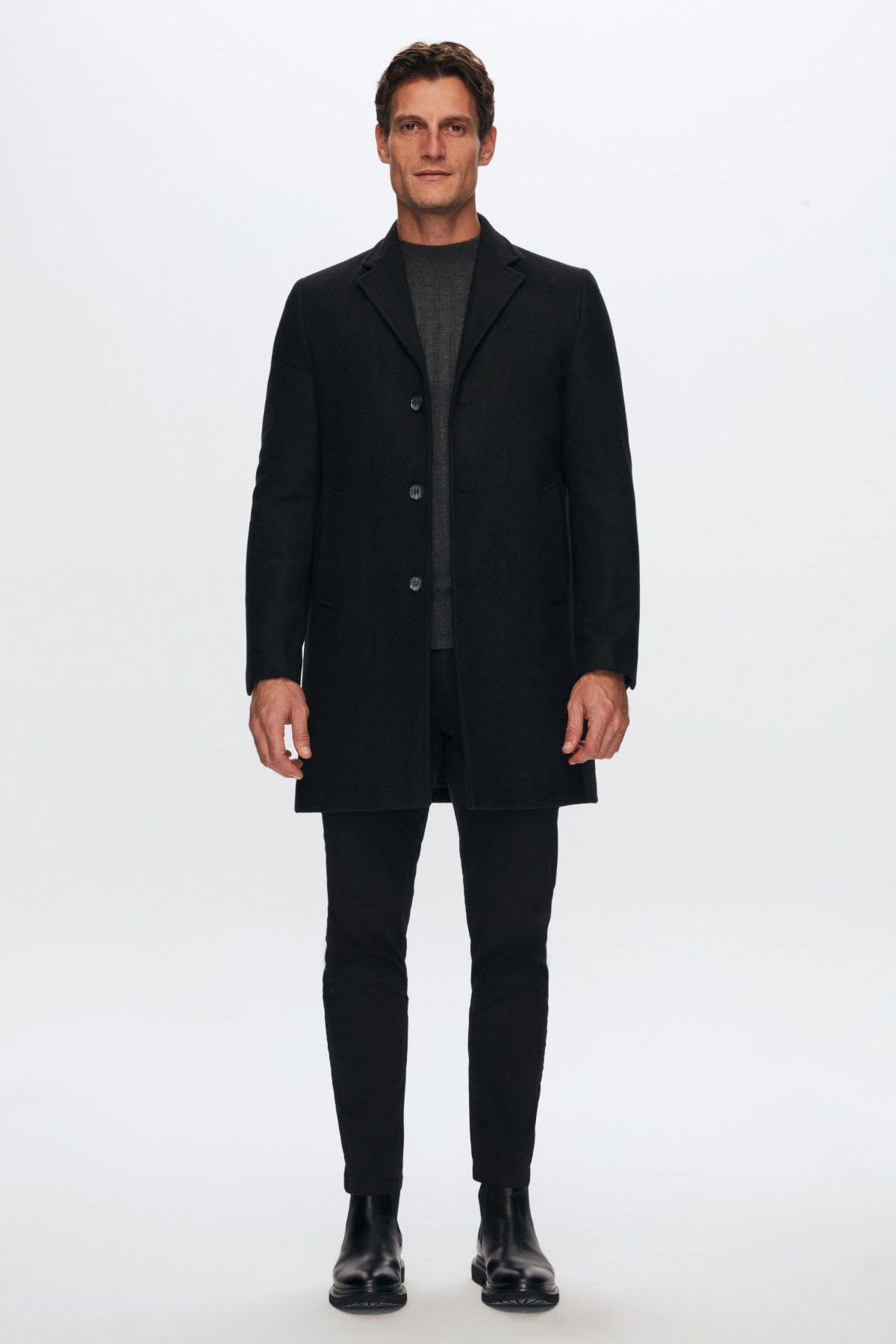 PALTON LANA REGULAR FIT D'S DAMAT - Negru