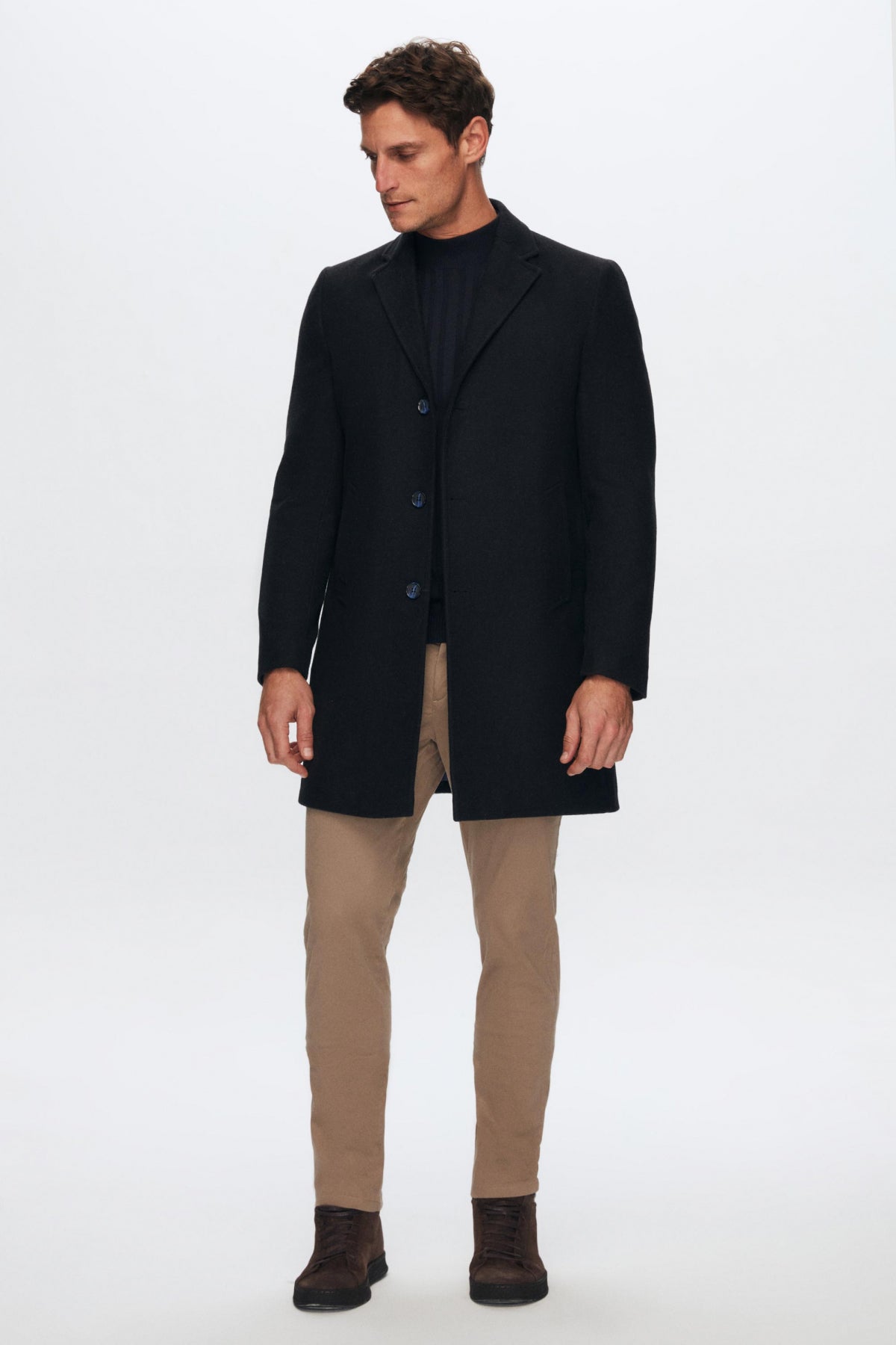 PALTON LANA REGULAR FIT D'S DAMAT - Bleumarin