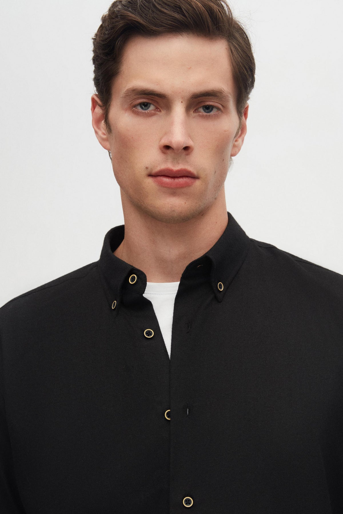 CAMASA REGULAR FIT D'S DAMAT - Negru