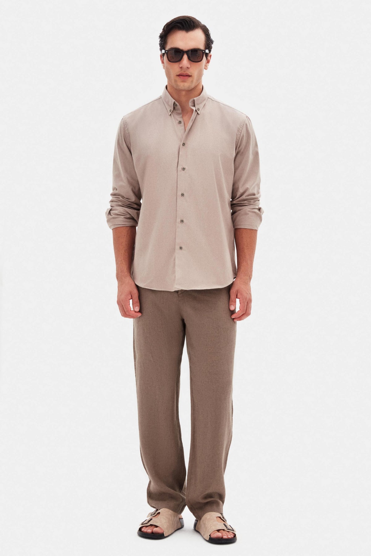 CAMASA REGULAR FIT D'S DAMAT - Bej