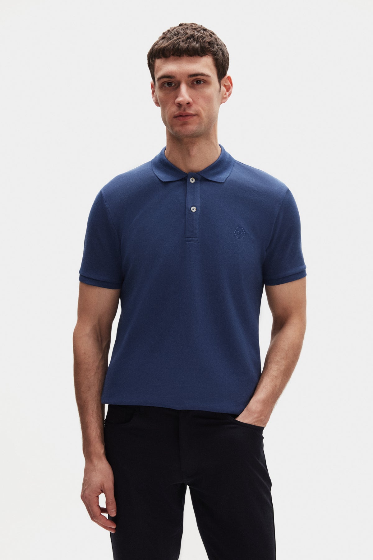 TRICOU REGULAR FIT D'S DAMAT - Albastru
