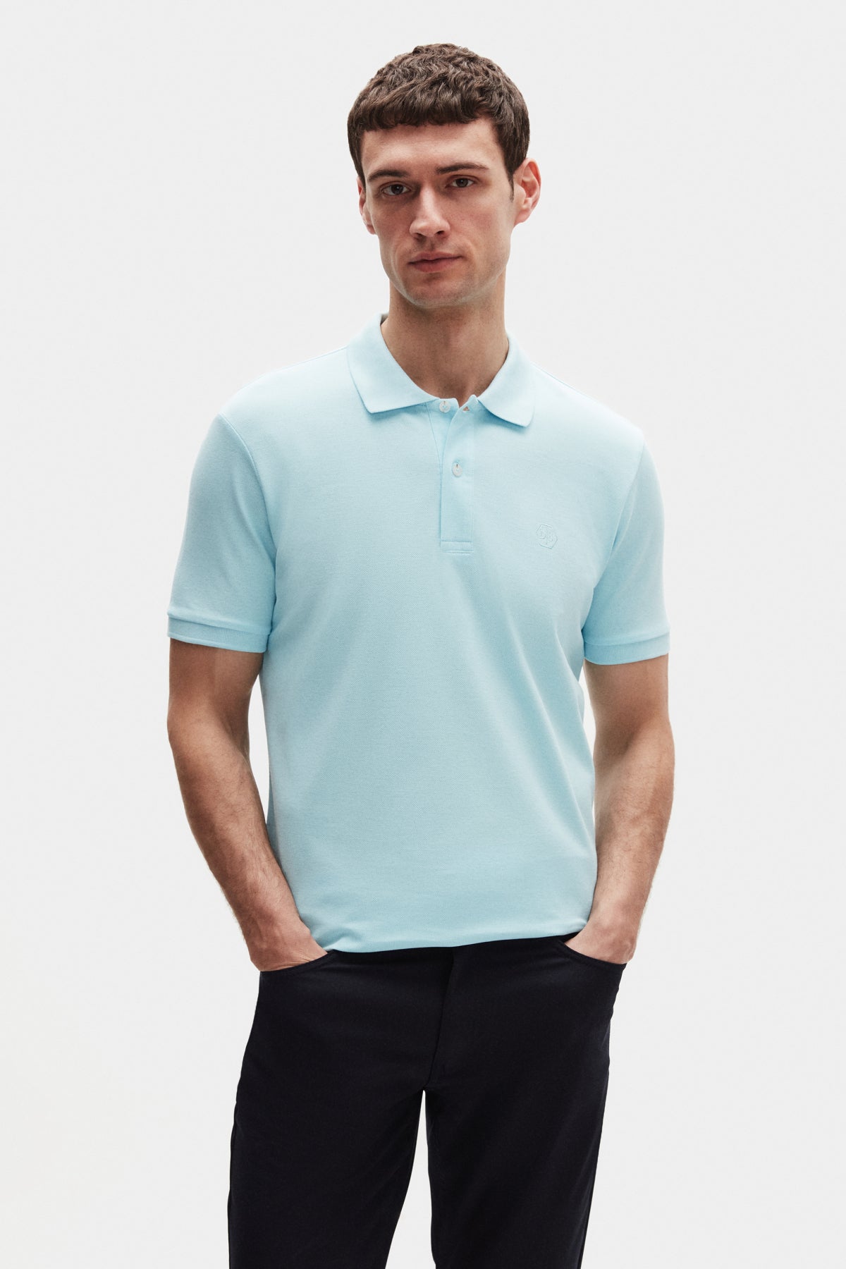 TRICOU REGULAR FIT D'S DAMAT - Turcoaz Deschis