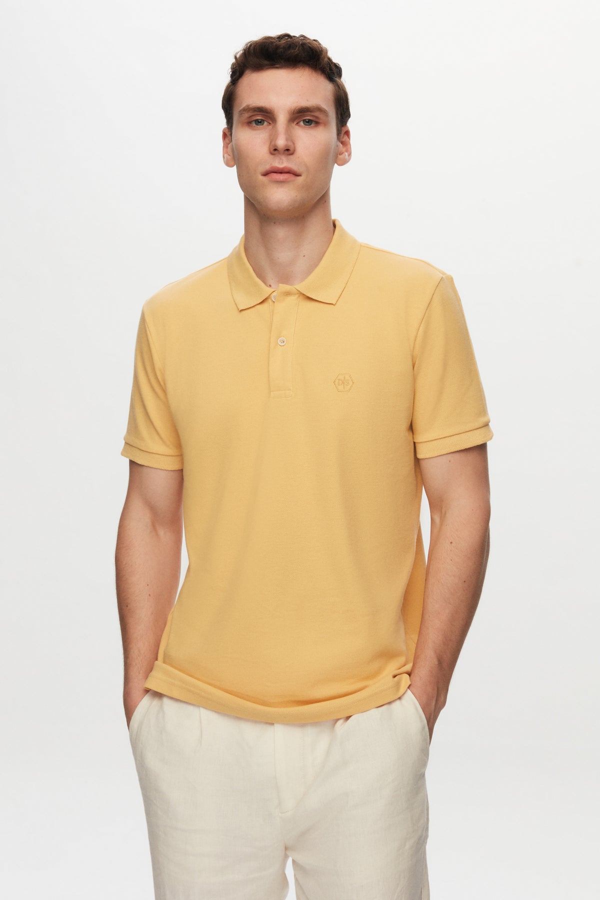 TRICOU REGULAR FIT D'S DAMAT - Galben