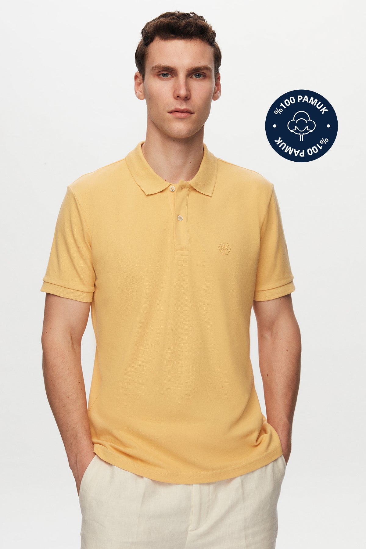 TRICOU REGULAR FIT D'S DAMAT - Galben