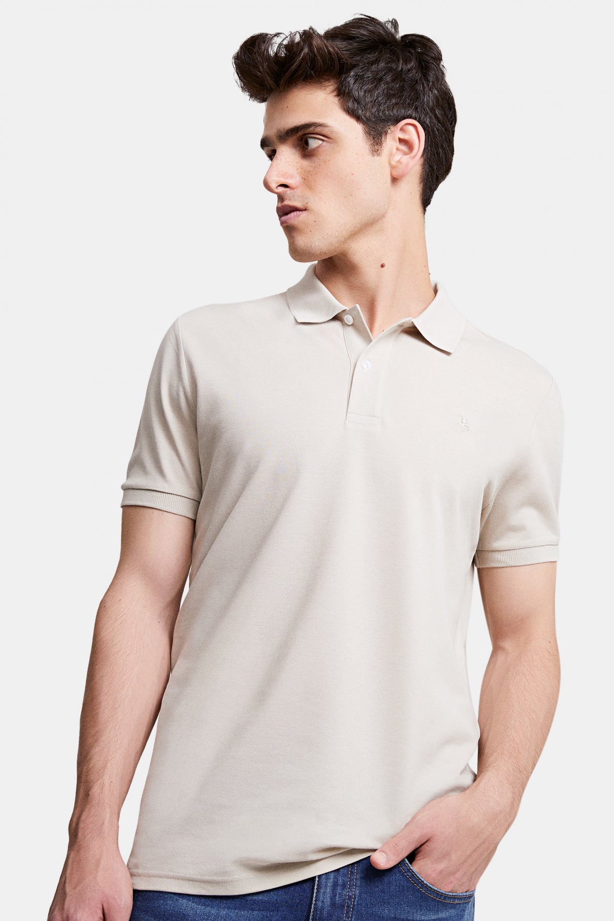 TRICOU REGULAR FIT D'S DAMAT - Bej