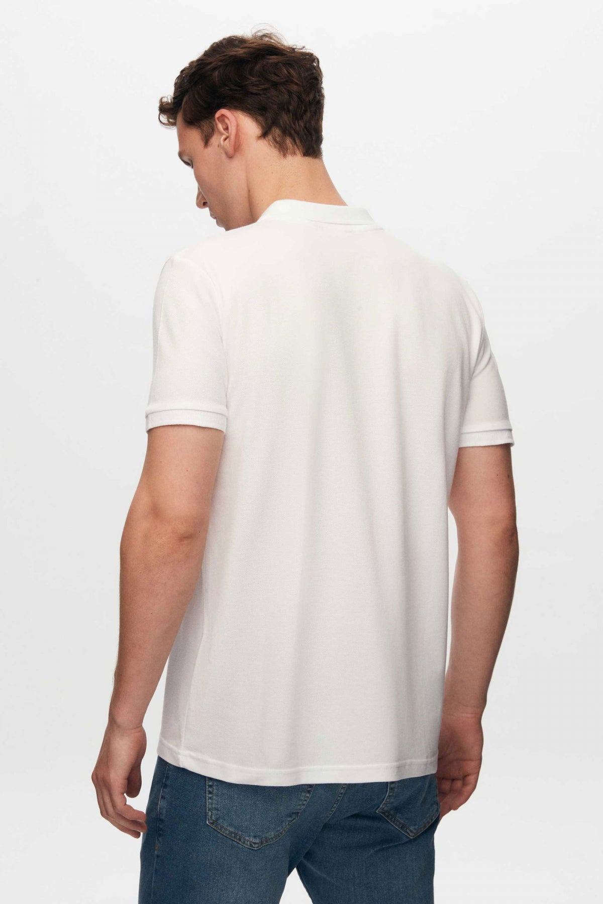 TRICOU REGULAR FIT D'S DAMAT - Alb