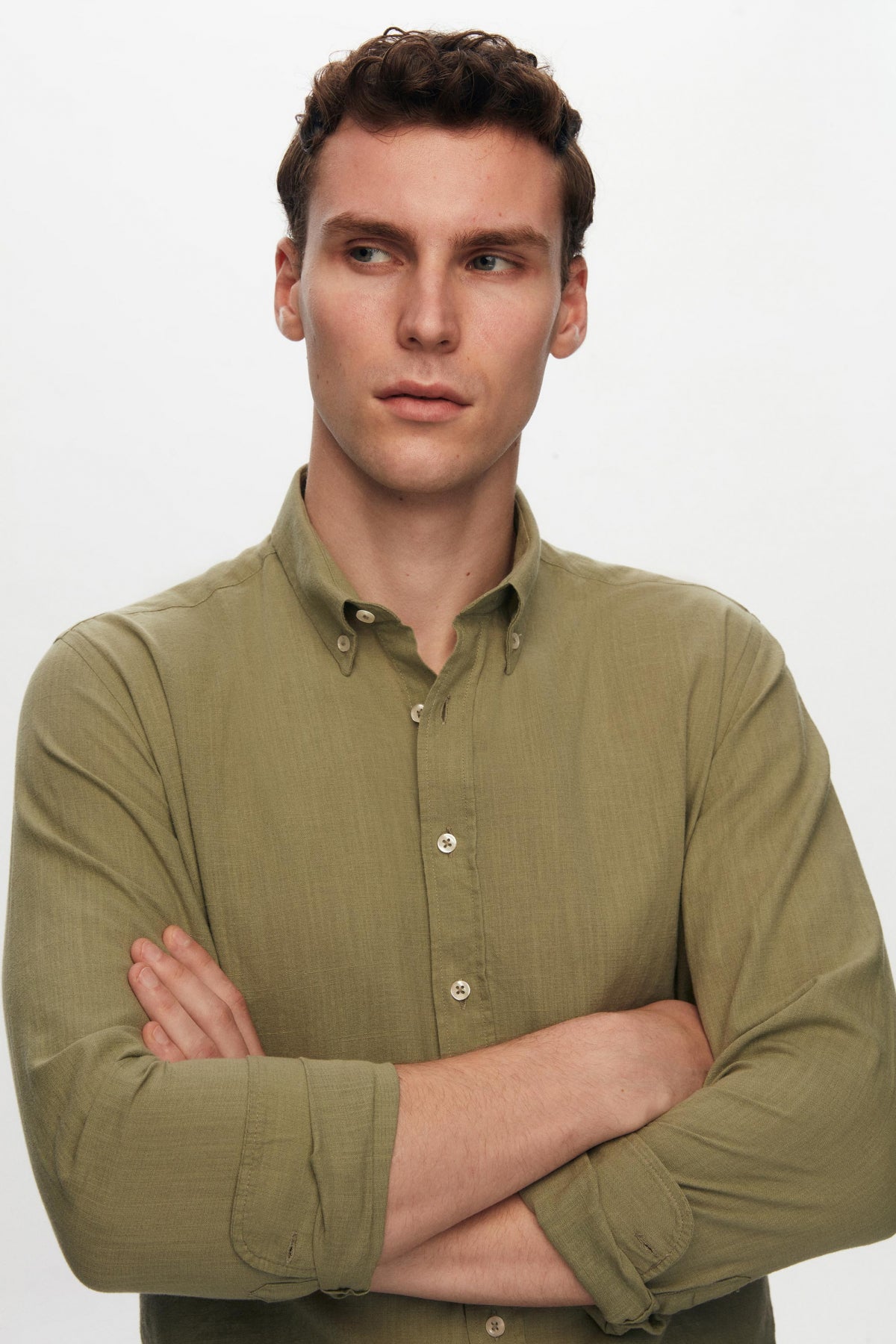 CAMASA D'S DAMAT SLIM FIT - Verde