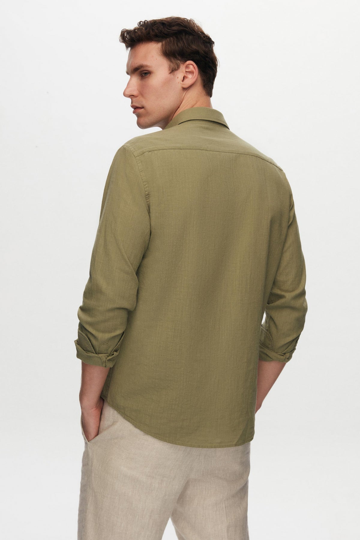 CAMASA D'S DAMAT SLIM FIT - Verde