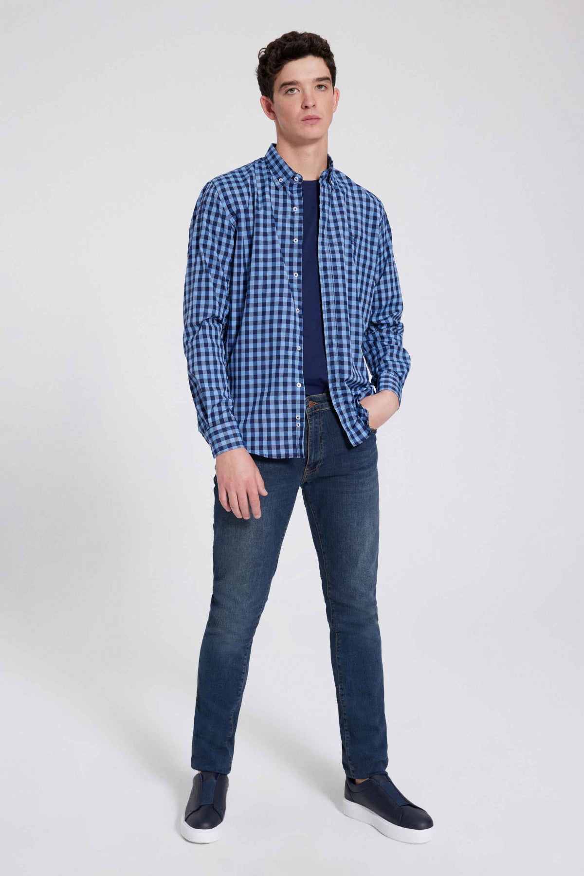 CAMASA SLIM FIT D'S DAMAT - Bleu