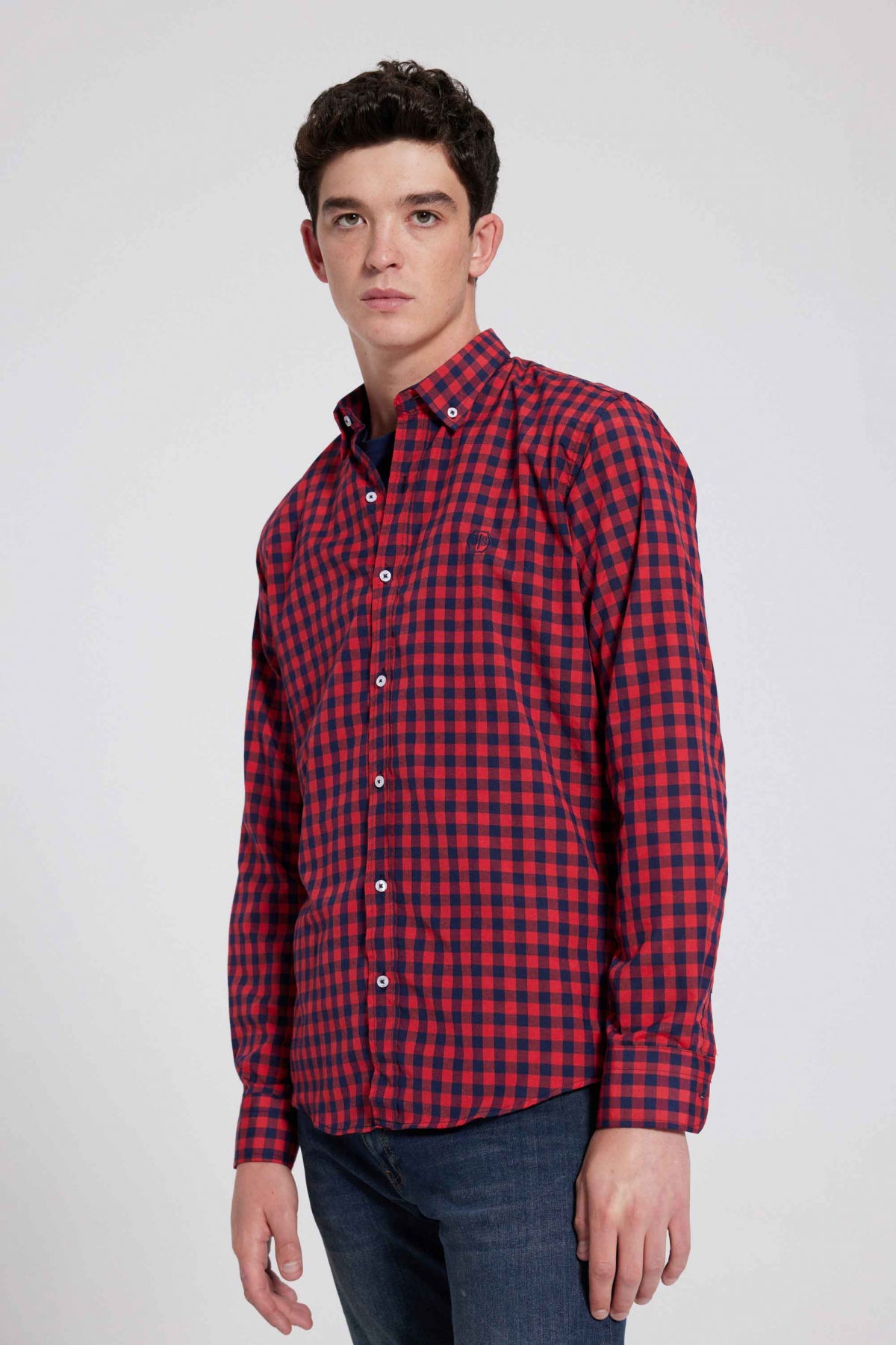 CAMASA SLIM FIT D'S DAMAT - Roșu