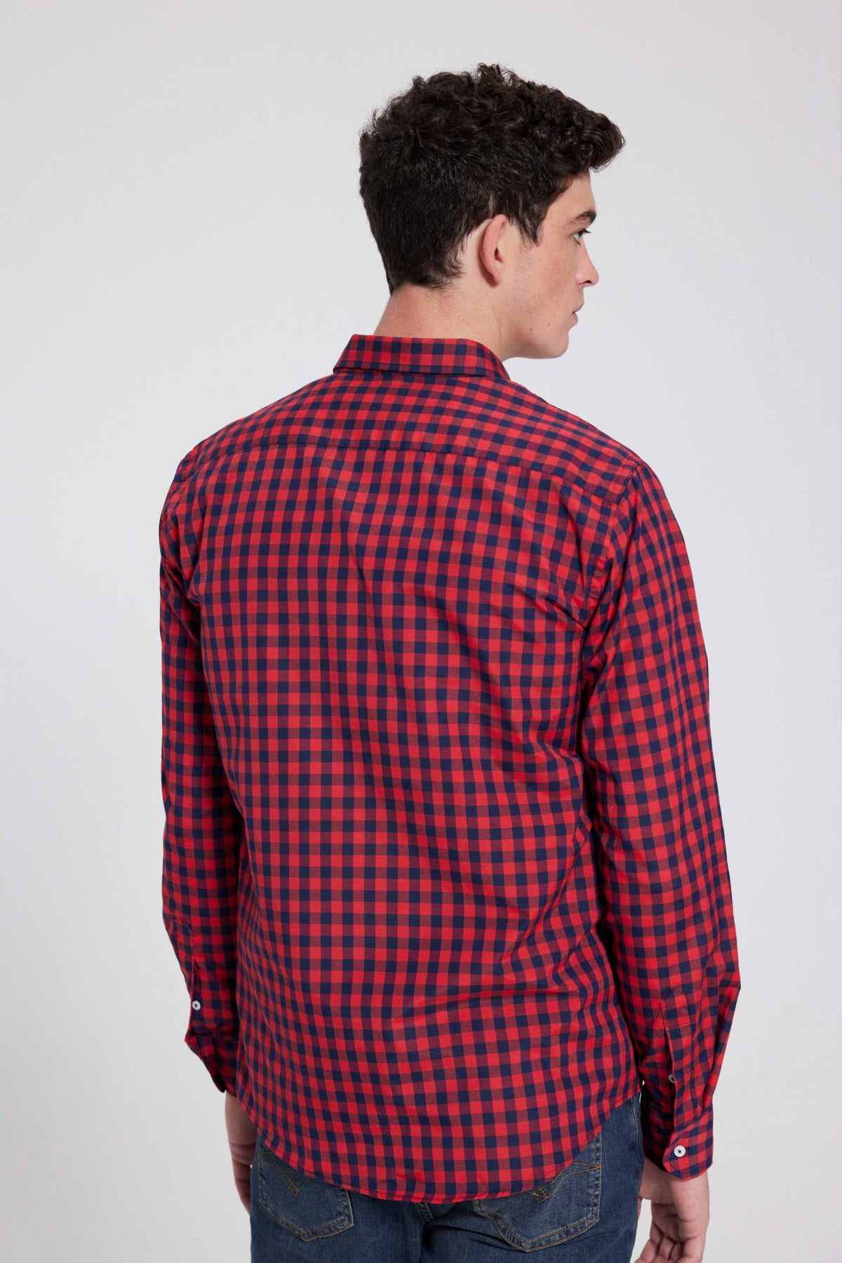 CAMASA SLIM FIT D'S DAMAT - Roșu