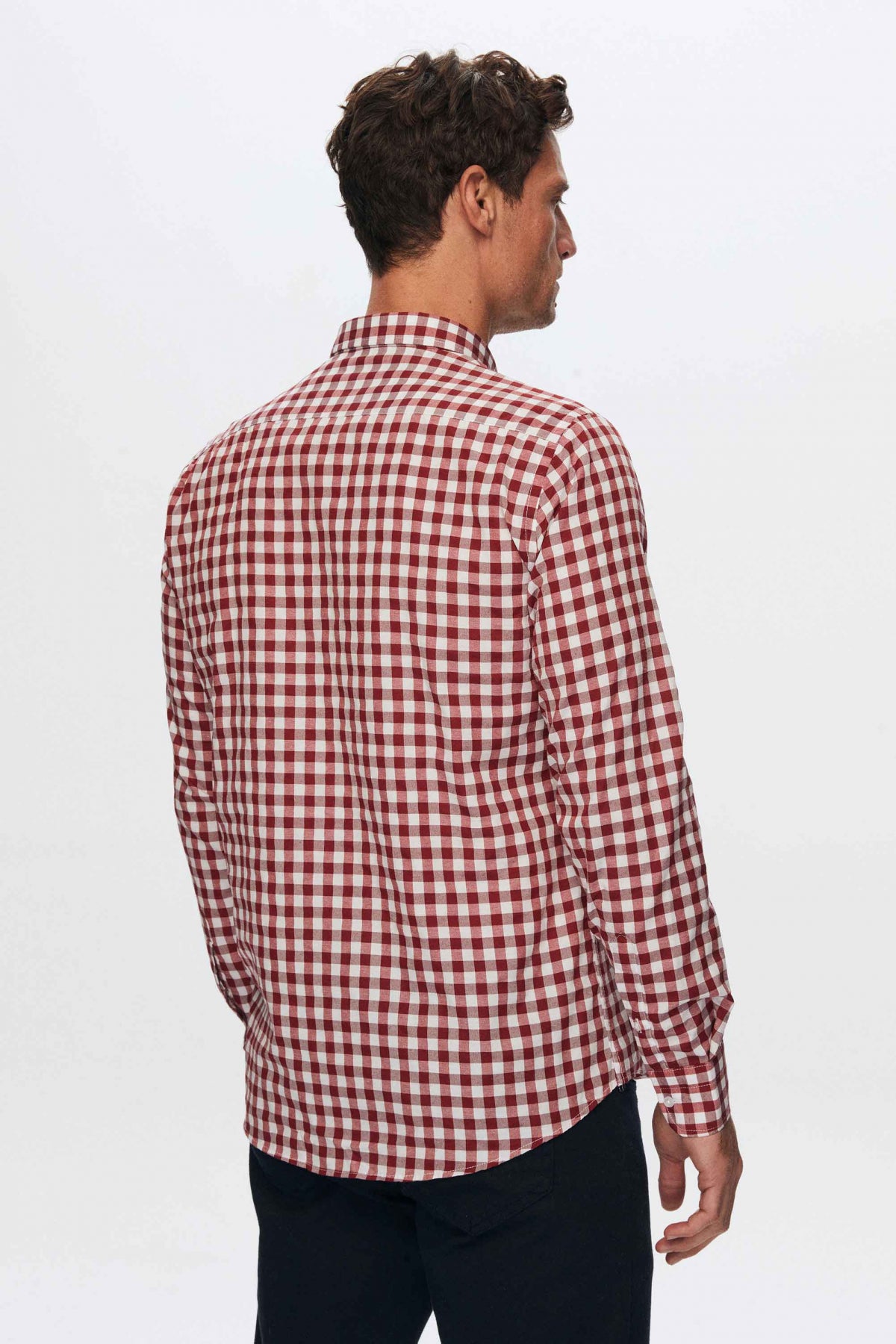 CAMASA SLIM FIT D'S DAMAT - Bordo