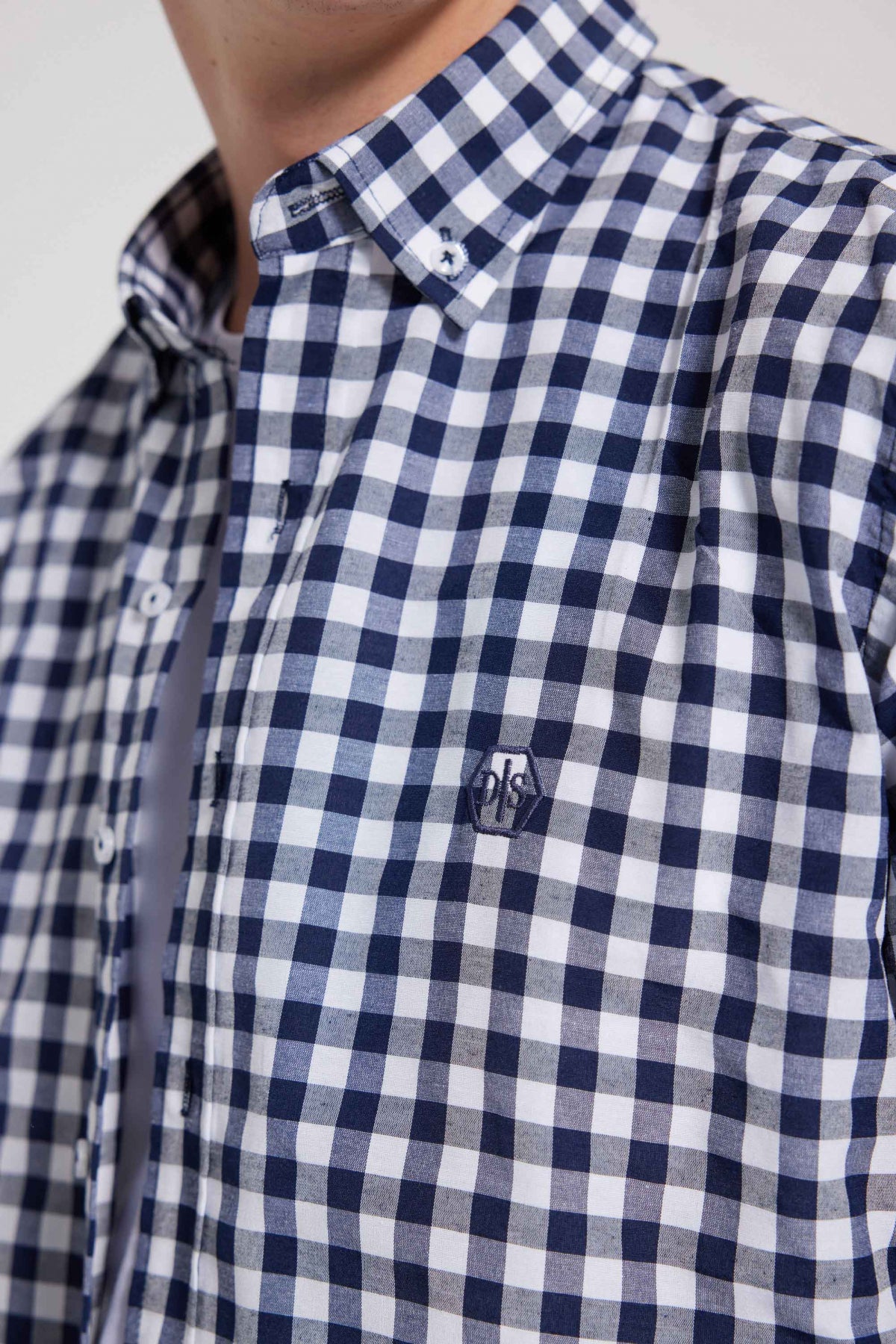 CAMASA SLIM FIT D'S DAMAT - Bleumarin
