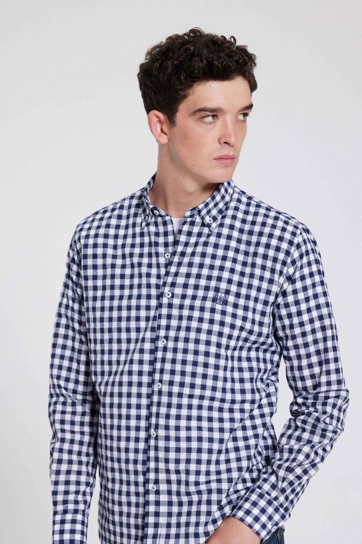 CAMASA SLIM FIT D'S DAMAT - Bleumarin