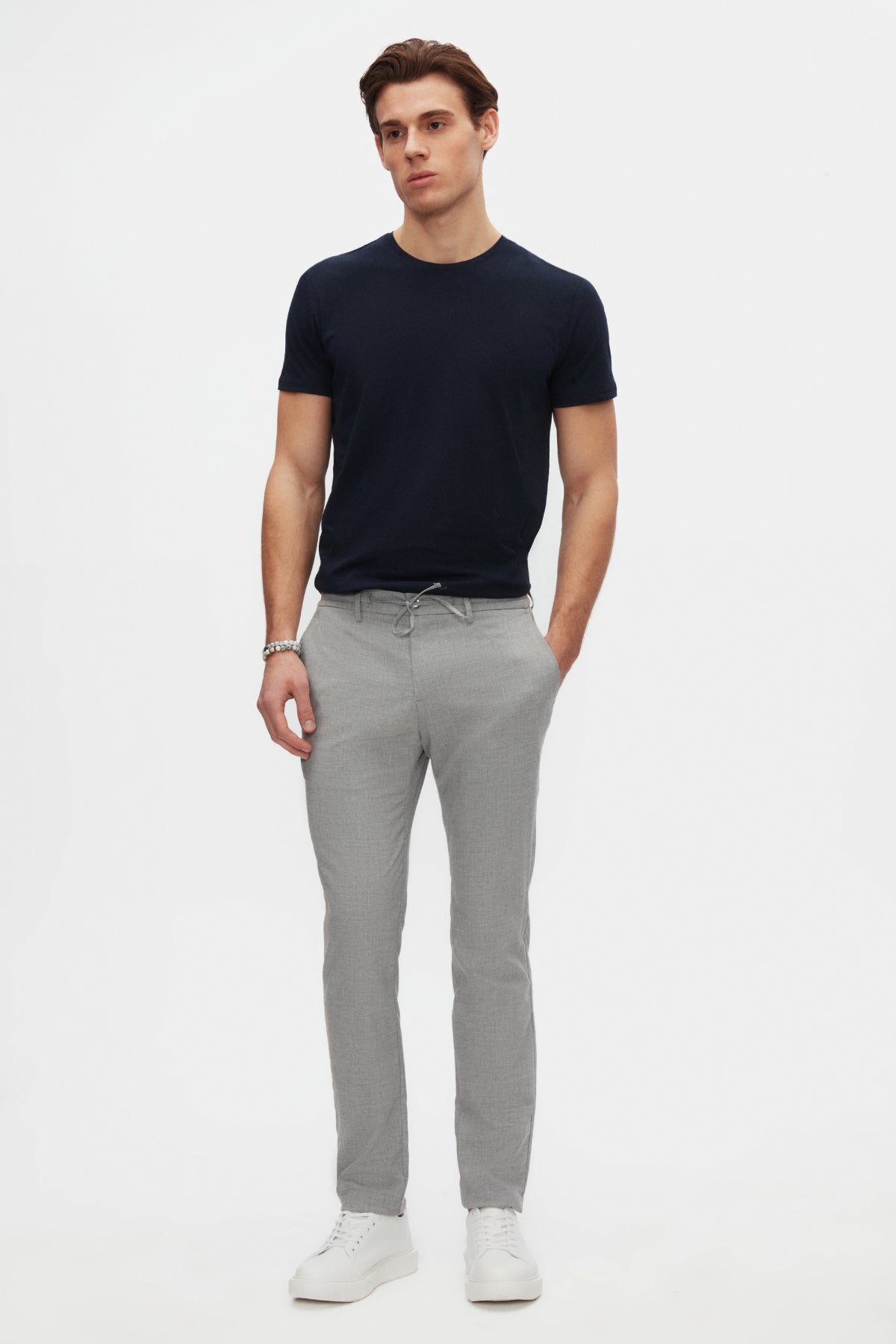 TRICOU SLIM FIT D'S DAMAT - Bleumarin