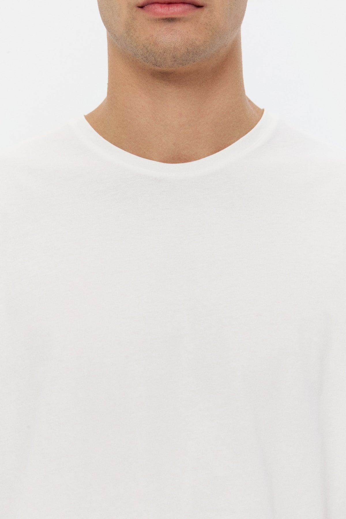 TRICOU SLIM FIT D'S DAMAT - Alb