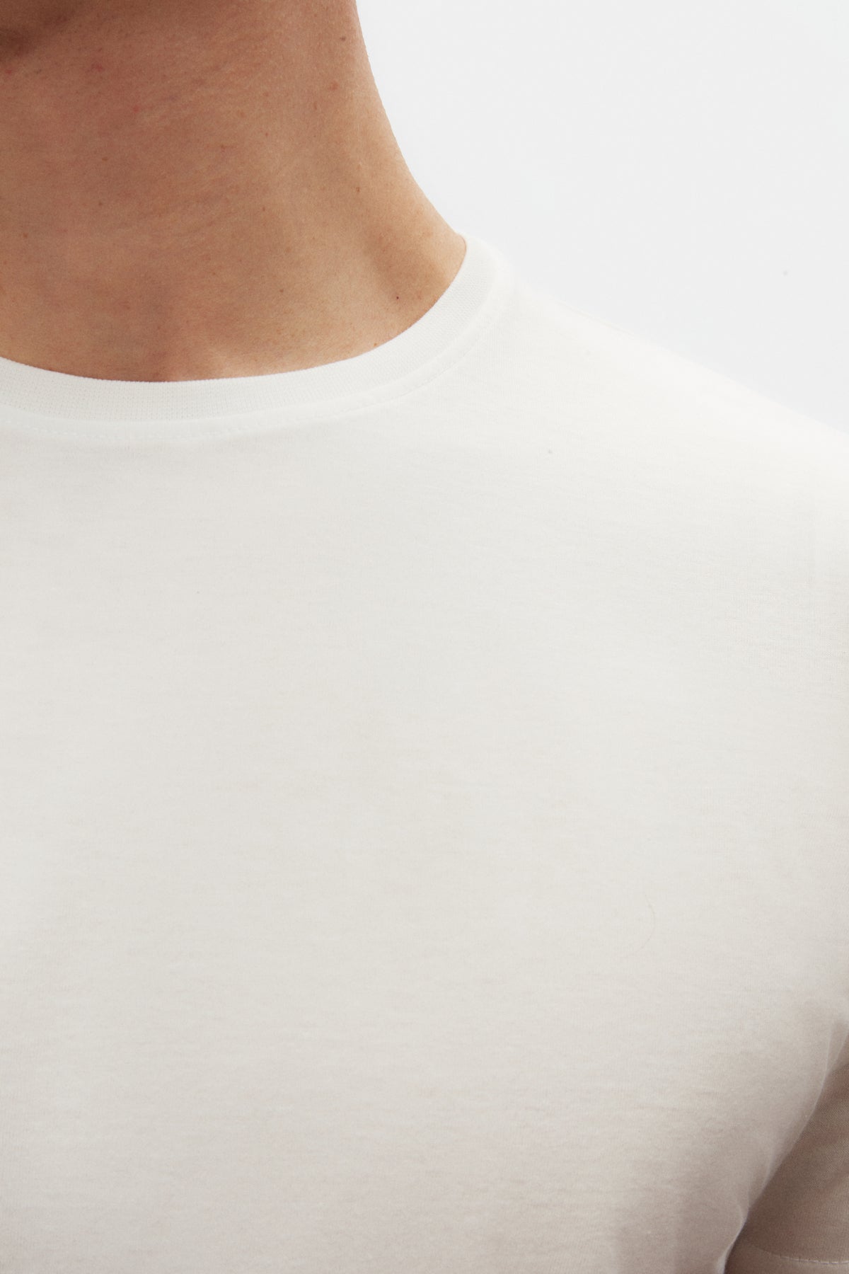 TRICOU SLIM FIT D'S DAMAT - Alb