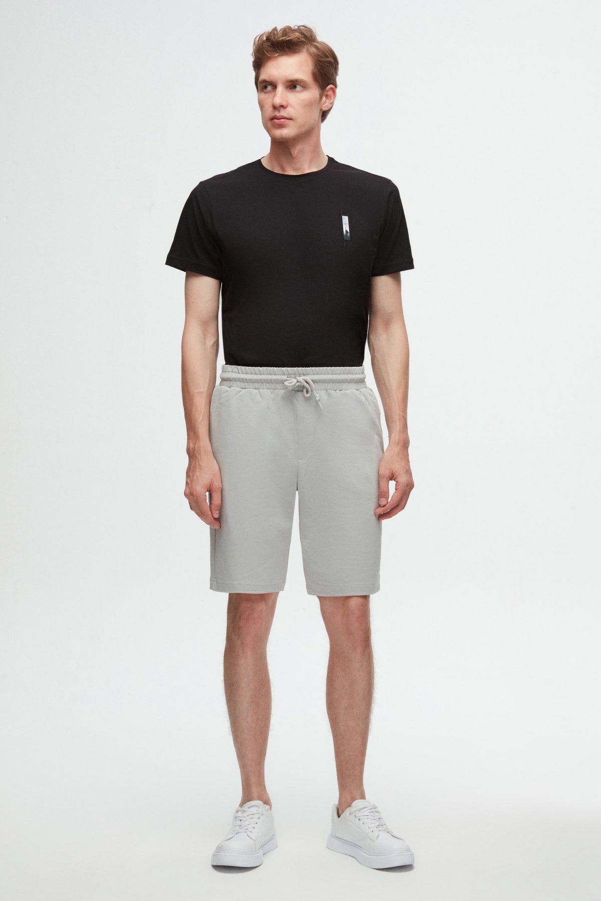 PANTALONI SCURTI D'S DAMAT SLIM FIT - Gri